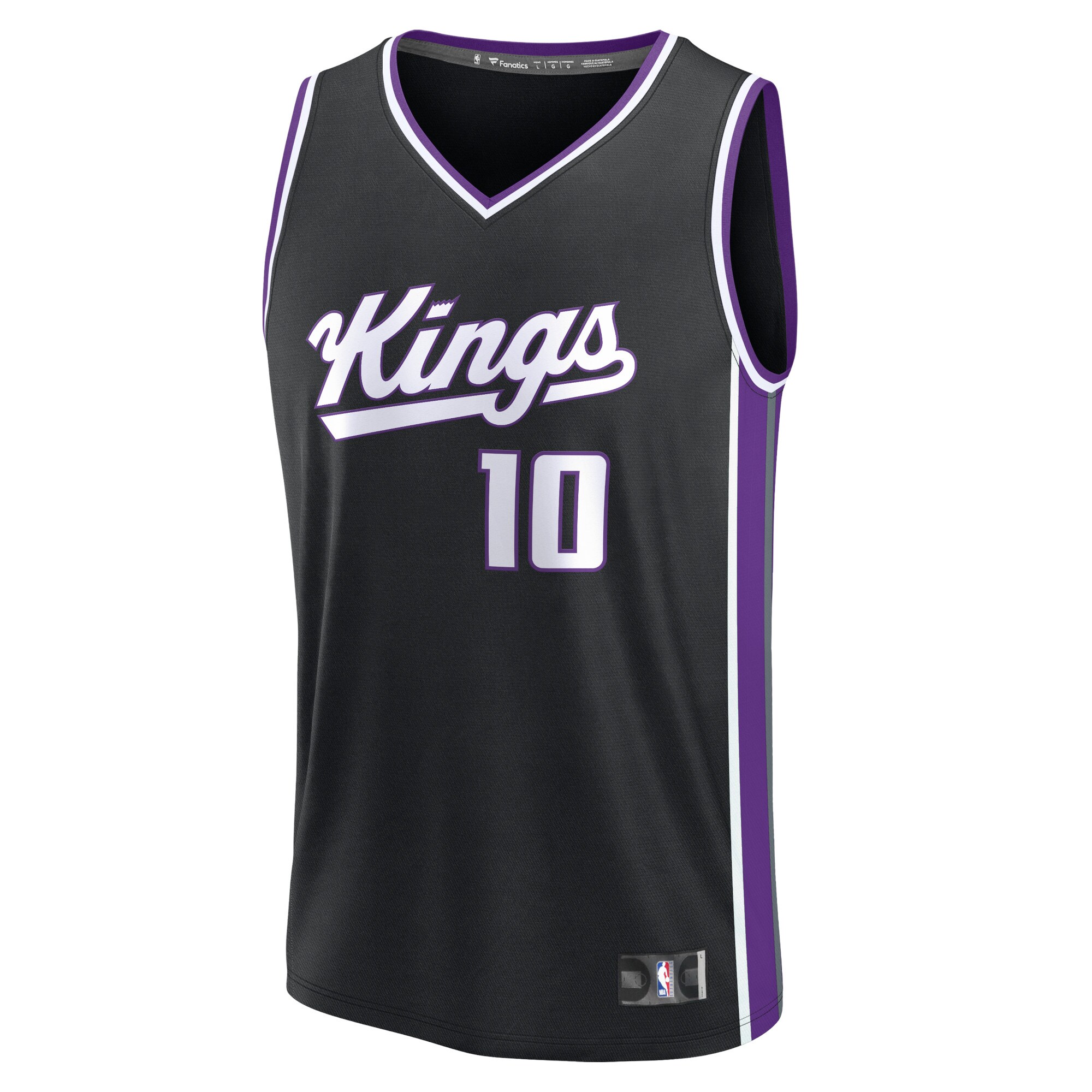 Domantas Sabonis Sacramento Kings Fanatics Branded 2023/24 Fast Break Replica Jersey - Icon Edition - Black
