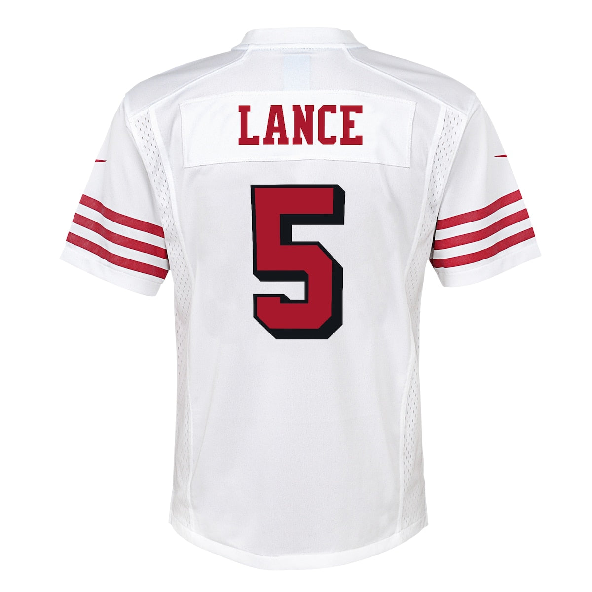 Boys' Grade School Trey Lance Nike 49ers Game Jersey - White