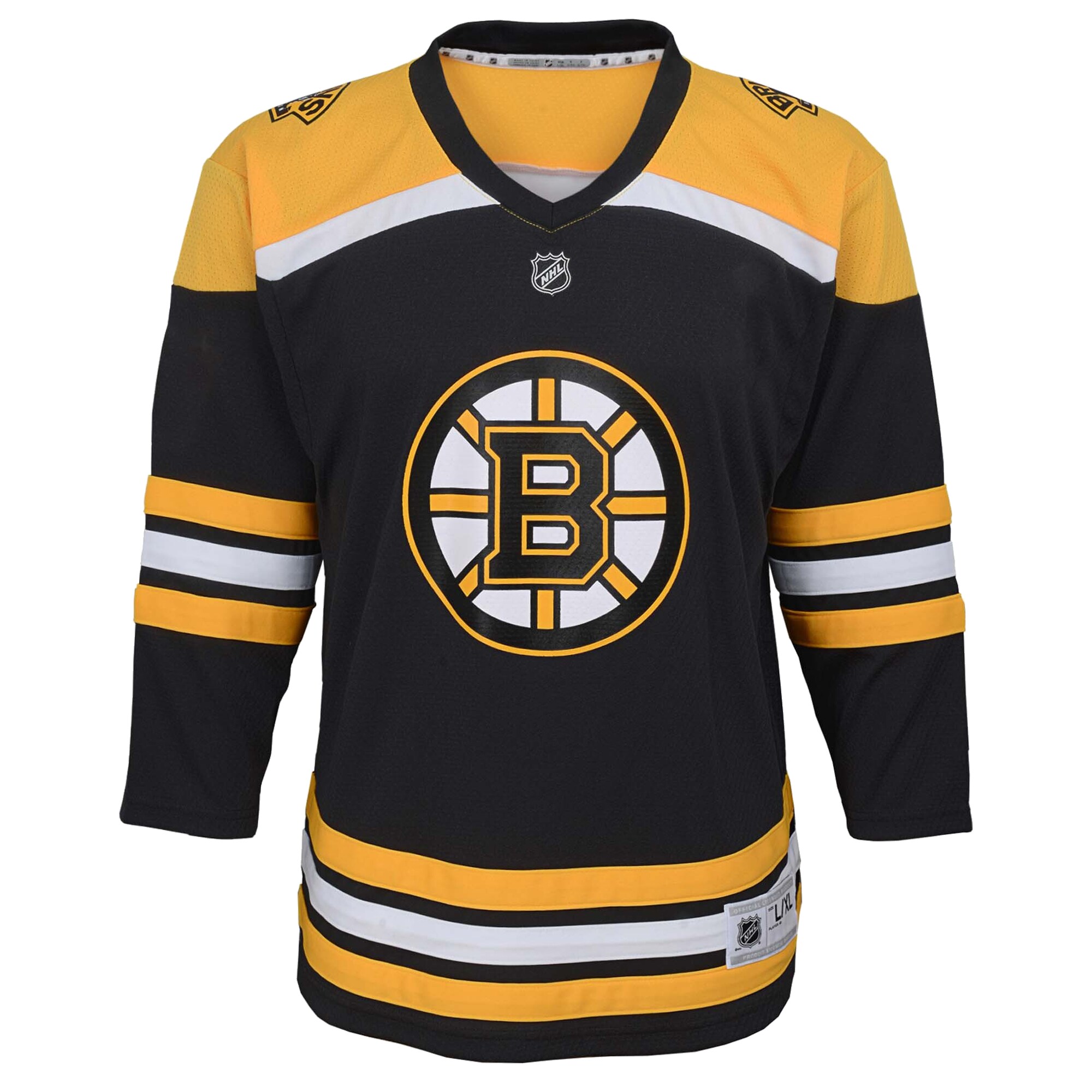 Boston Bruins Youth Home Replica Blank Jersey - Black
