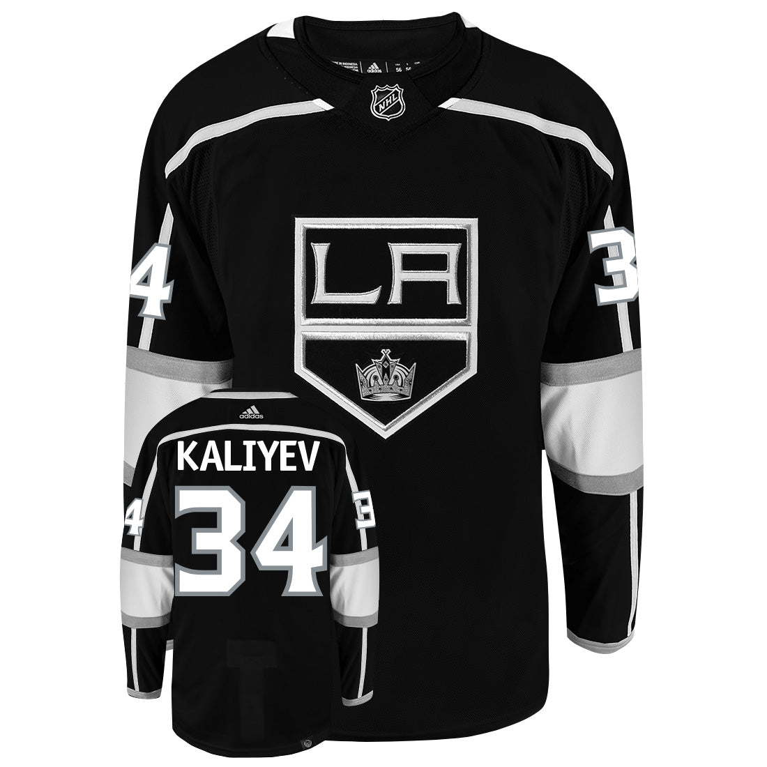 Arthur Kaliyev Los Angeles Kings Adidas Primegreen Authentic NHL Hockey Jersey