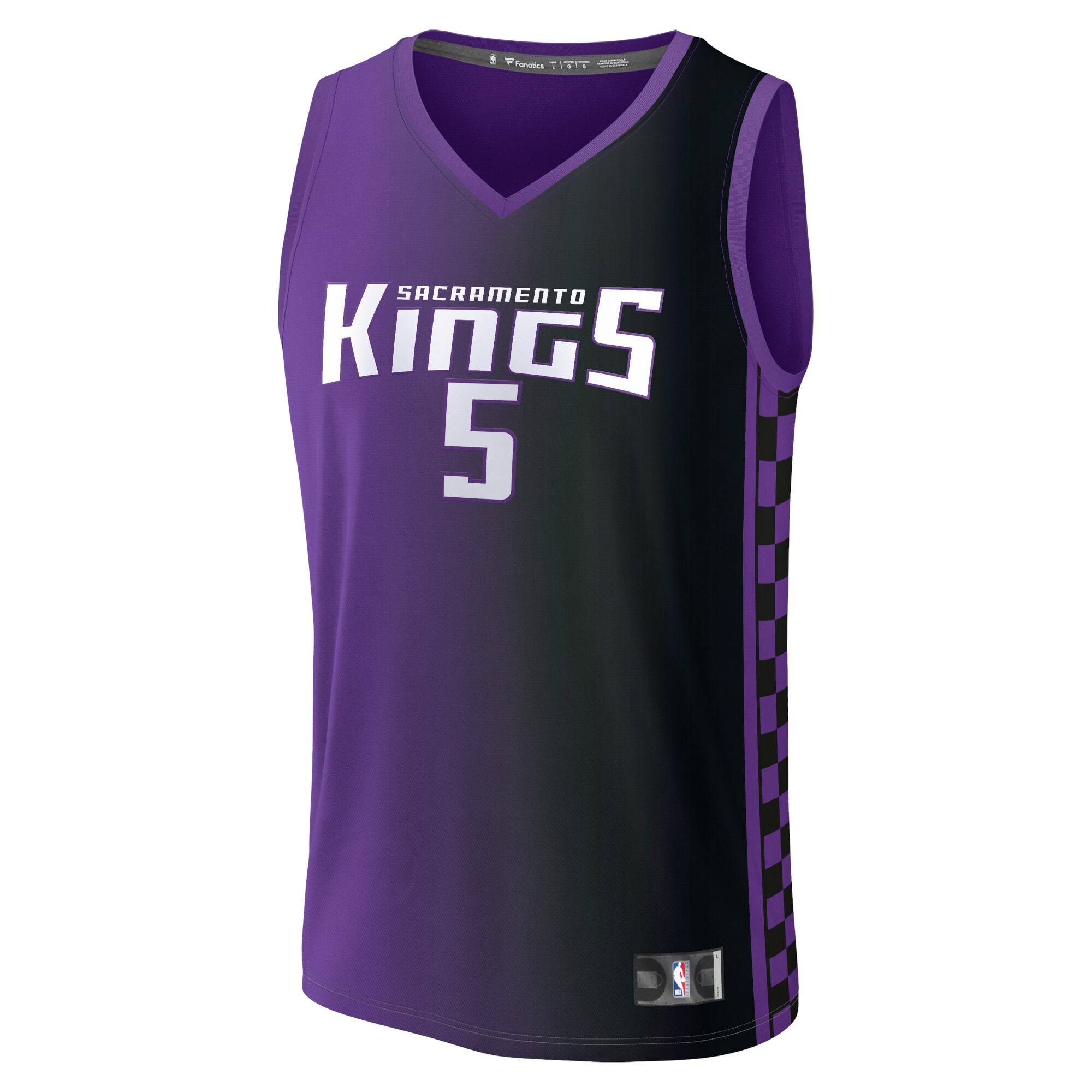 De'Aaron Fox Sacramento Kings Fanatics Branded 2023/24 Fast Break Replica Jersey - Statement Edition - Purple
