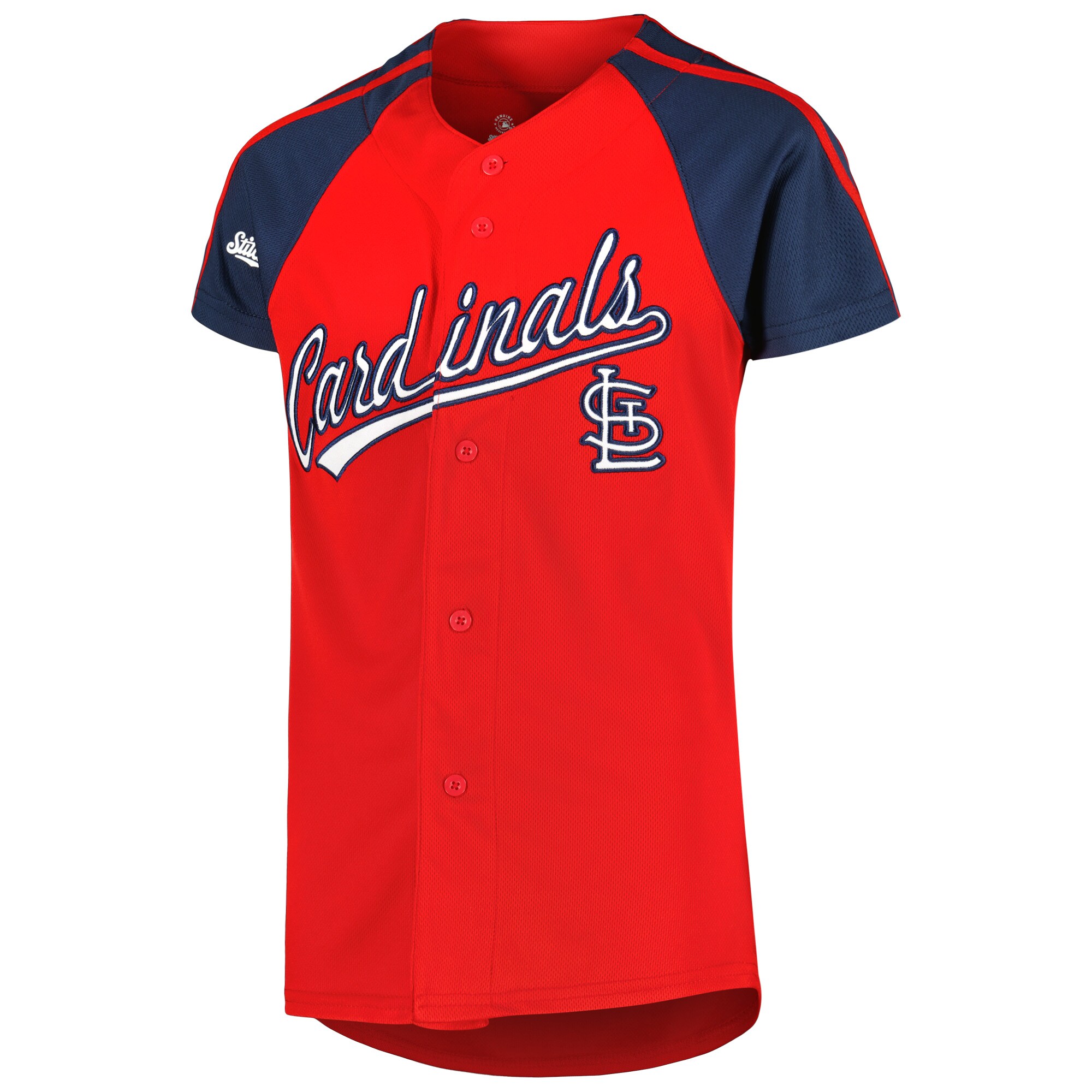 St. Louis Cardinals Stitches Youth Team Jersey - Red/Navy