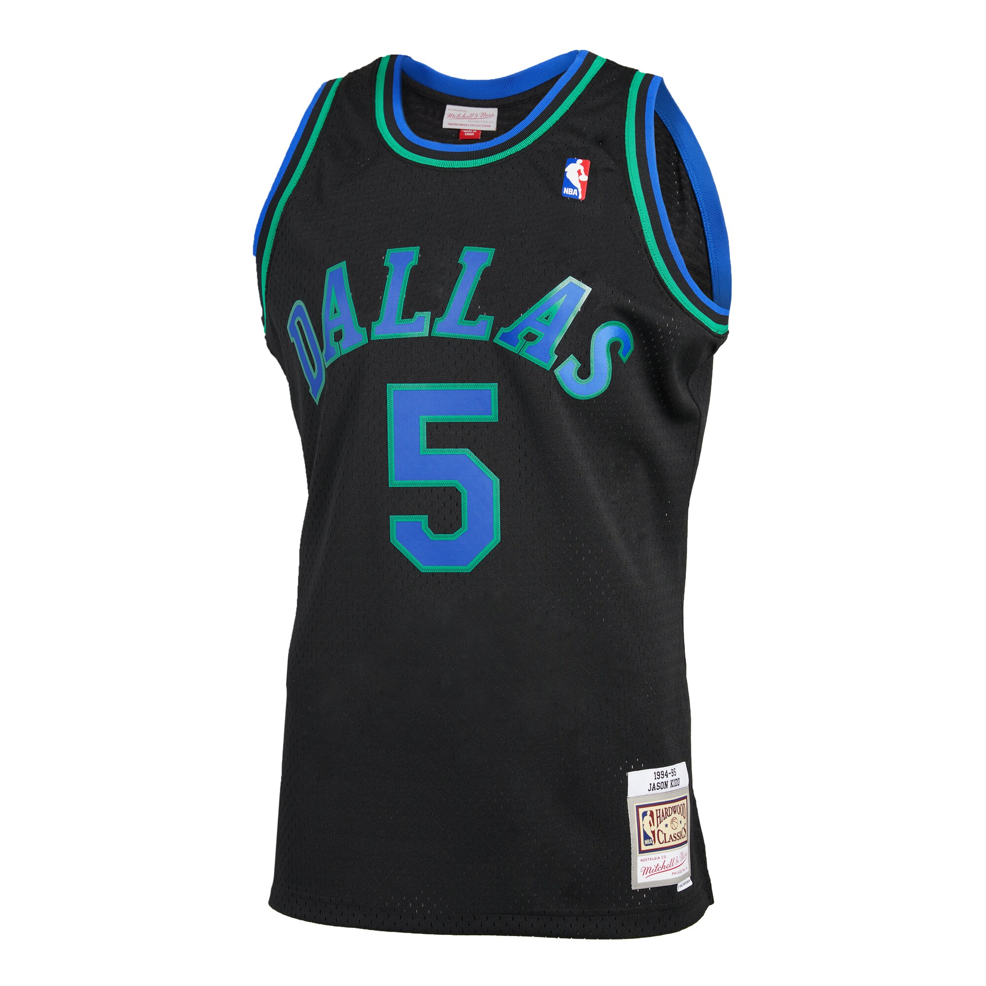 Jason Kidd Dallas Mavericks Mitchell & Ness 1994-95 Hardwood Classics Reload 2.0 Swingman Jersey - Black