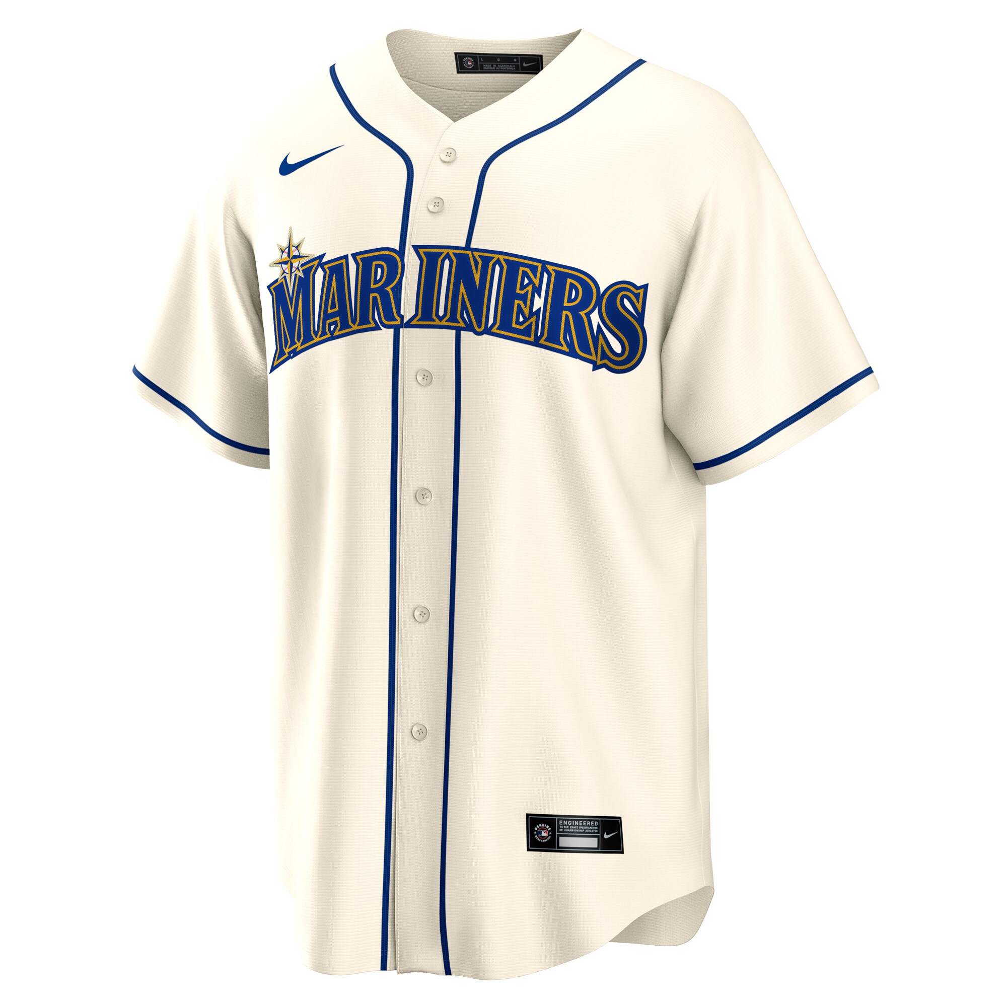 Julio Rodriguez Seattle Mariners Nike Official Replica Player Jersey - Cream