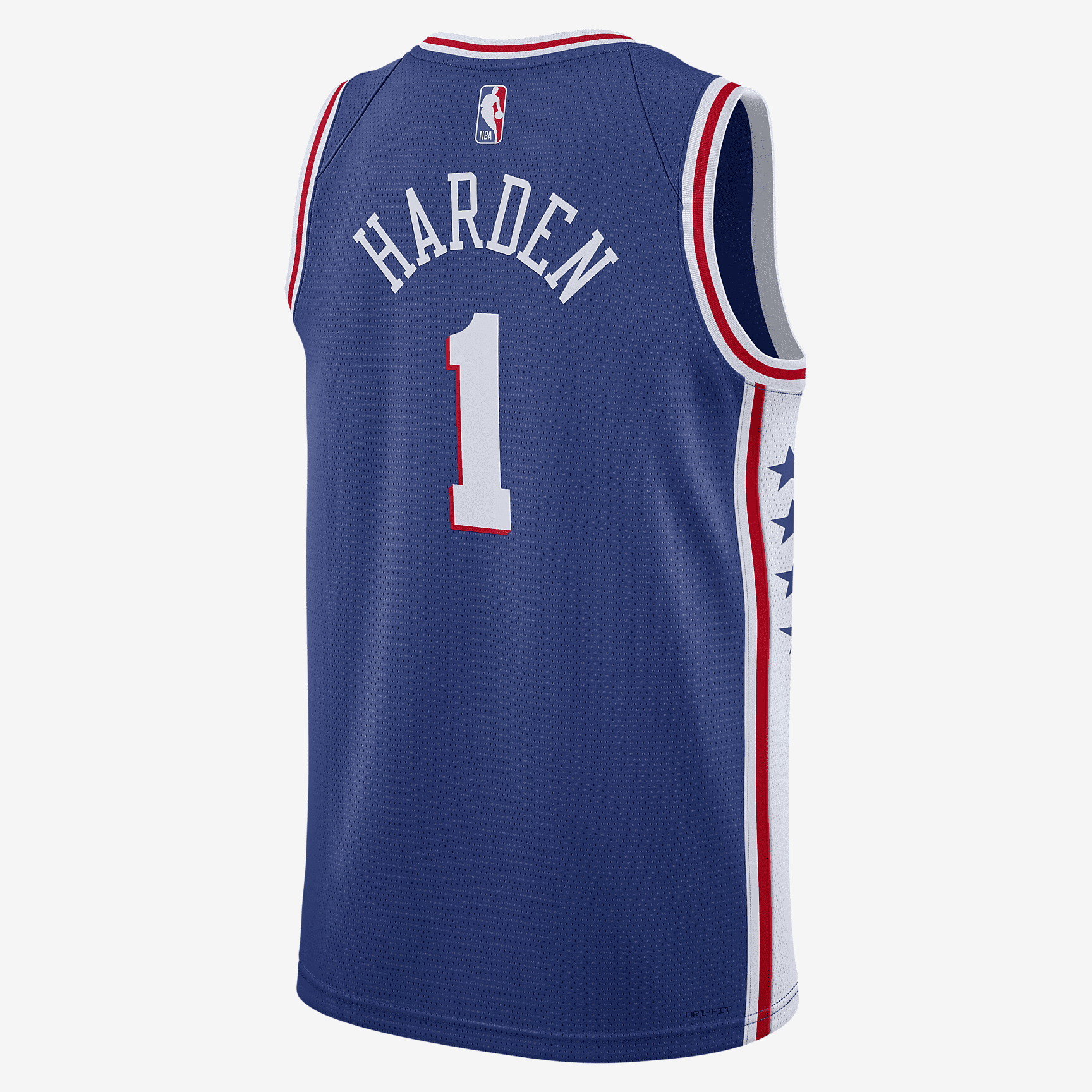 Philadelphia 76ers Icon Edition 2022/23 Nike Dri-FIT NBA Swingman Jersey - Rush Blue