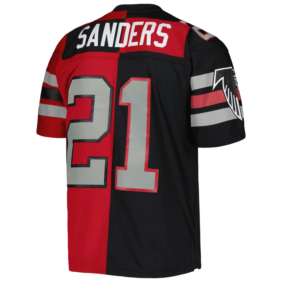 Men's Deion Sanders Mitchell & Ness Falcons 1989 Split Legacy Replica Jersey - Black