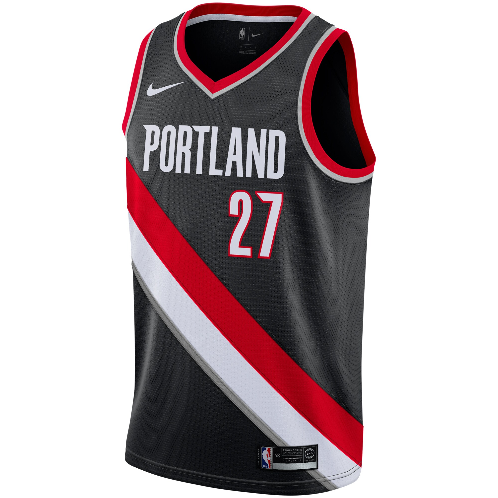 Jusuf Nurkic Portland Trail Blazers Nike Replica Swingman Jersey - Icon Edition - Black