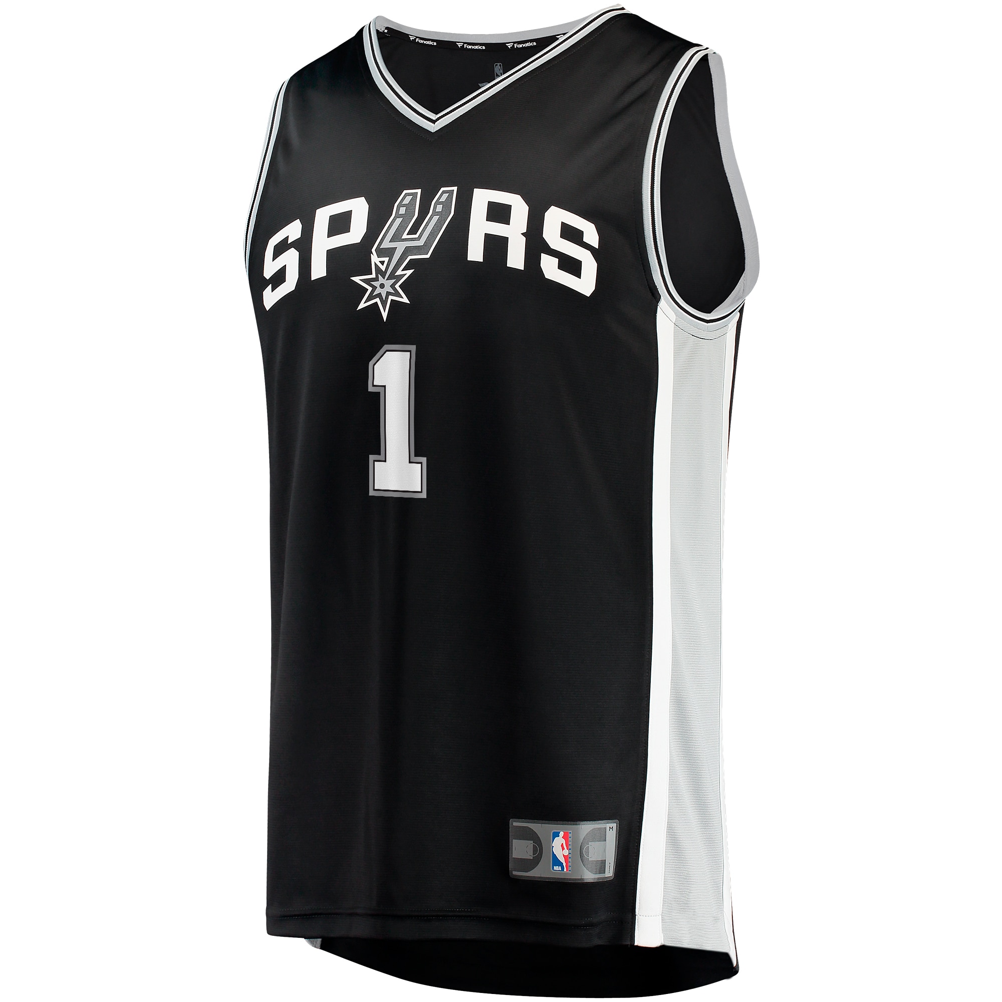 Victor Wembanyama San Antonio Spurs Fanatics Branded Youth 2023 NBA Draft First Round Pick Fast Break Replica Jersey - Icon Edition - Black