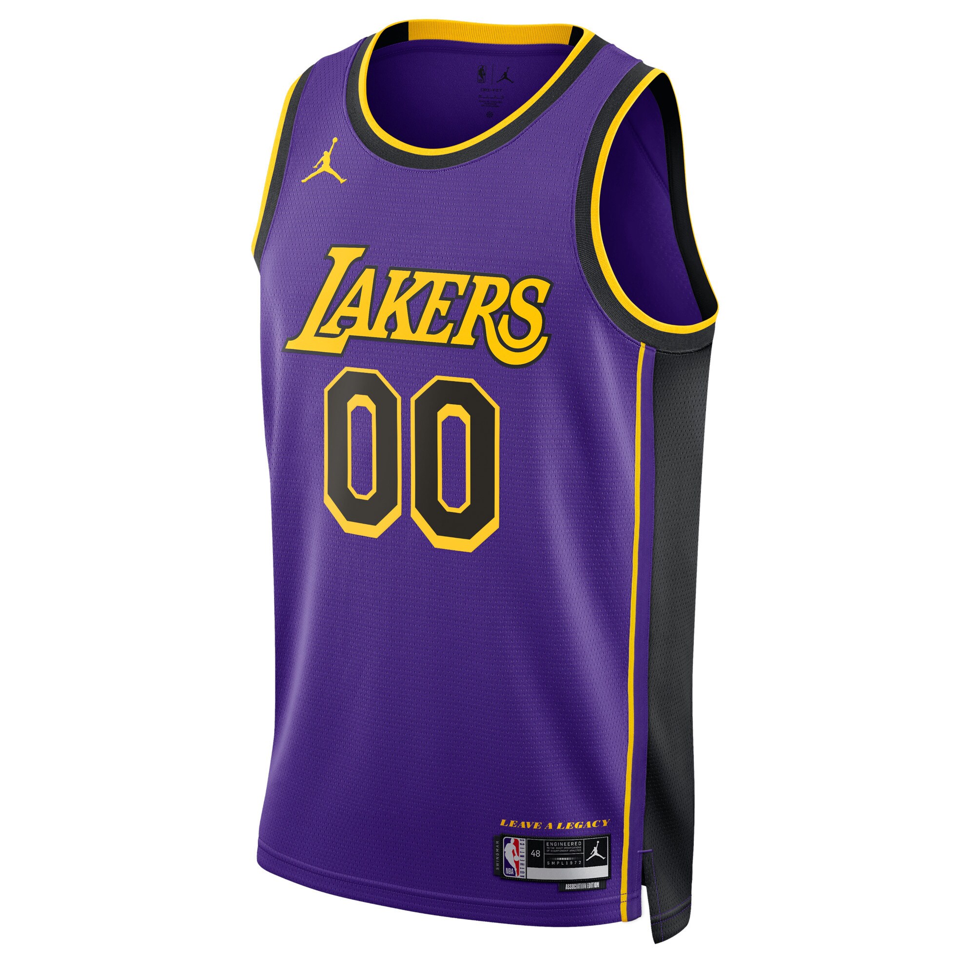 Los Angeles Lakers Jordans Brand Unisex 2022/23 Swingman Custom Jersey - Statement Edition - Purple