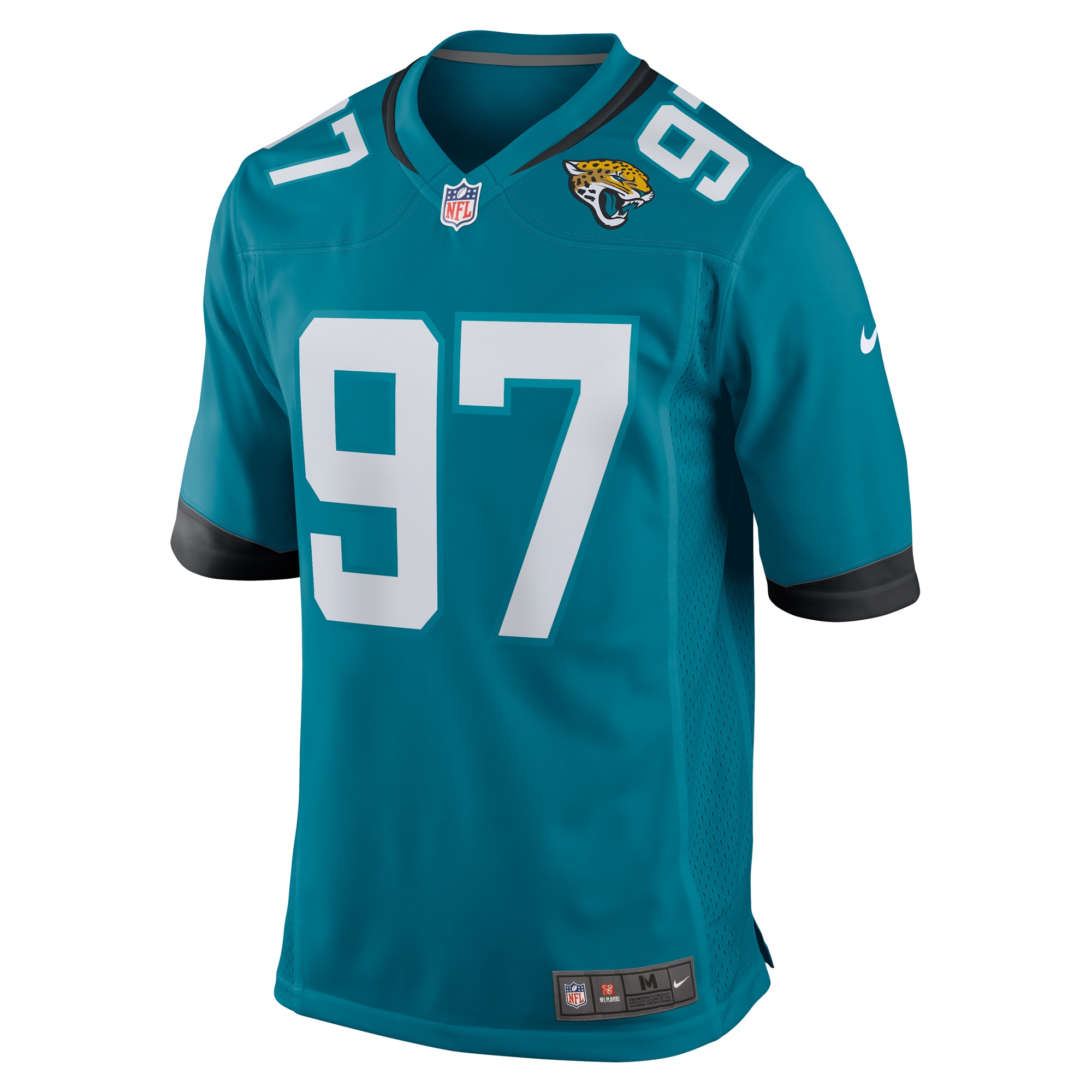 Tommy Togiai Jacksonville Jaguars Nike Team Game Jersey -  Teal