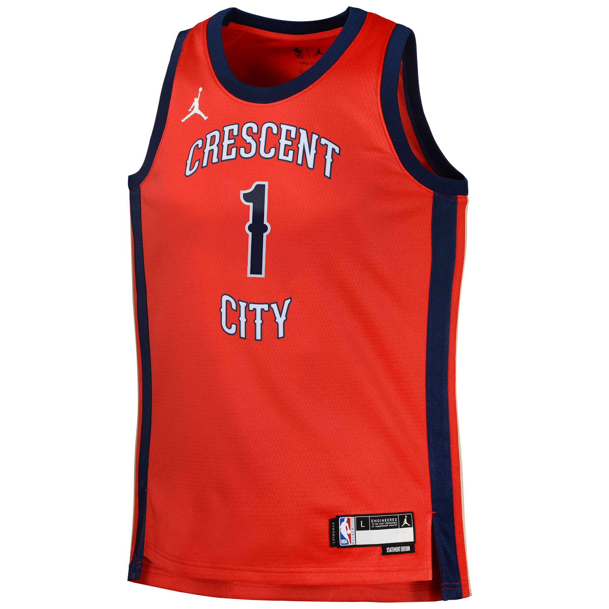 Zion Williamson New Orleans Pelicans Jordans Brand Swingman Jersey Statement - Red