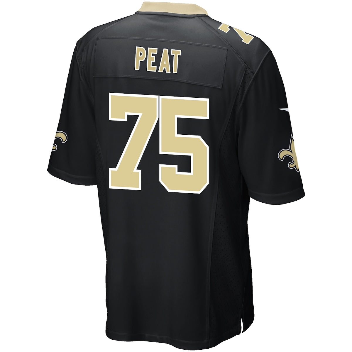 Men's Andrus Peat Nike Saints Game Jersey - Black