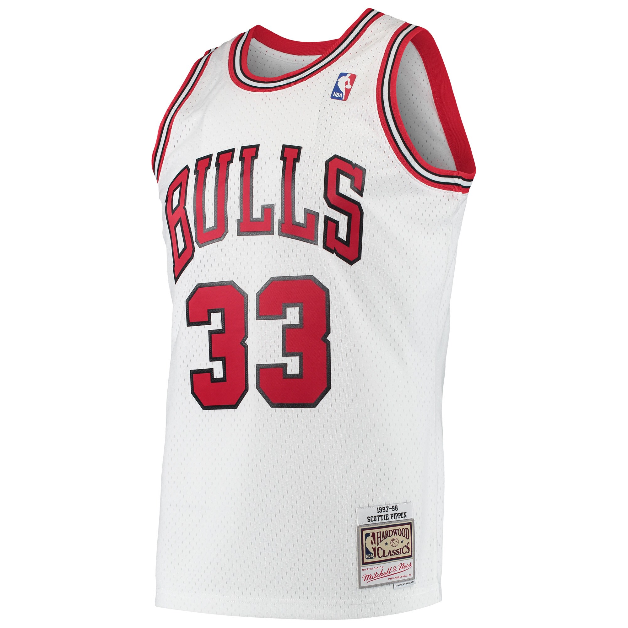 Scottie Pippen Chicago Bulls Mitchell & Ness Hardwood Classics Swingman Jersey - White