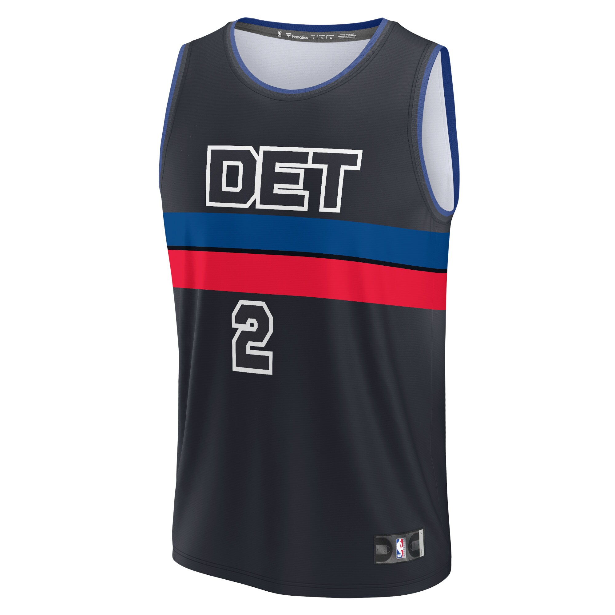 Cade Cunningham Detroit Pistons Fanatics Branded Youth 2021/22 Fast Break Player Jersey Black - Statement Edition