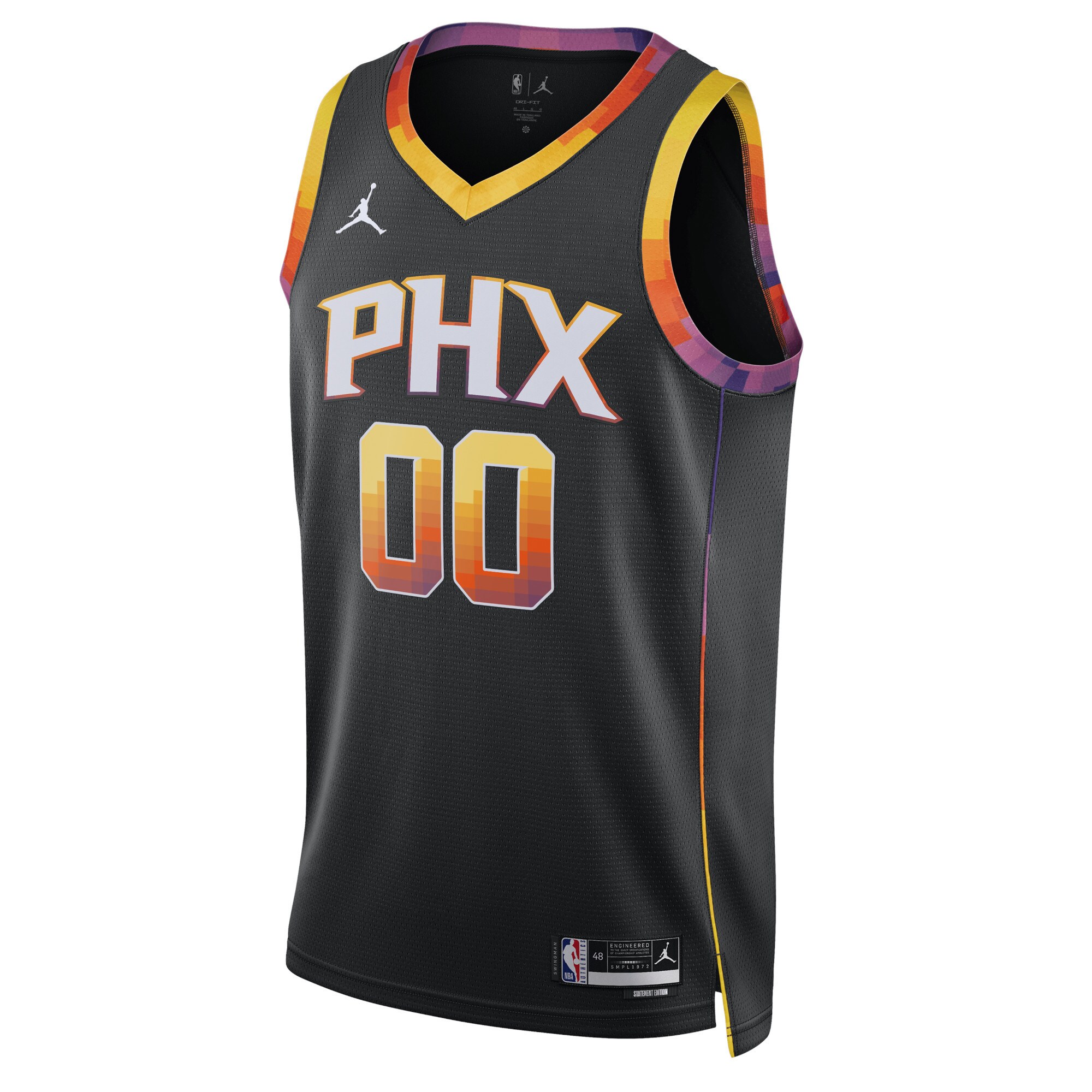 Phoenix Suns Jordans Brand Unisex 2022/23 Swingman Custom Jersey - Statement Edition - Black