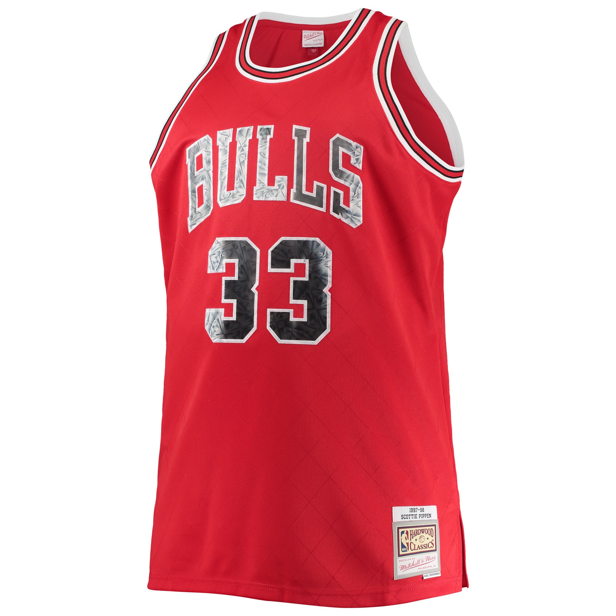 Scottie Pippen Chicago Bulls Mitchell & Ness Big & Tall 1997-98 NBA 75th Anniversary Diamond Swingman Jersey - Red