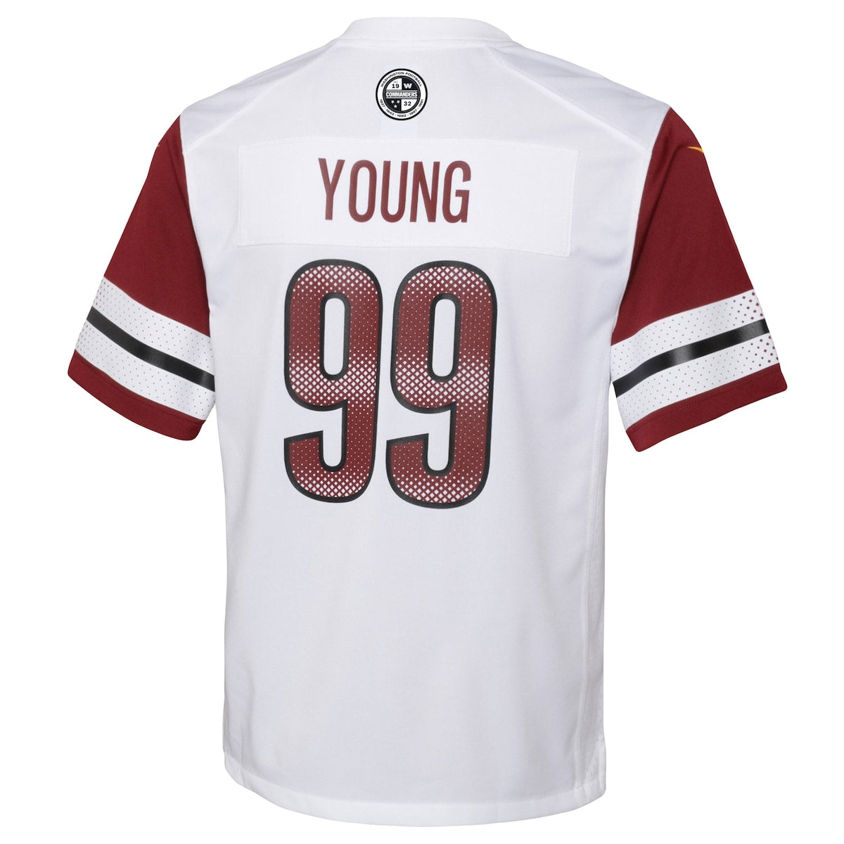 Boys' Grade School Chase Young Nike Commanders Game Jersey - White