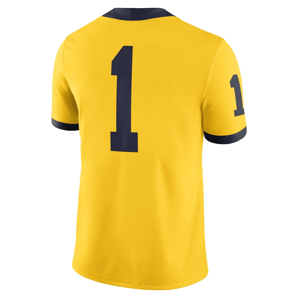 Men's  Jordans Michigan #1 Alternate Game Jersey - Yellow