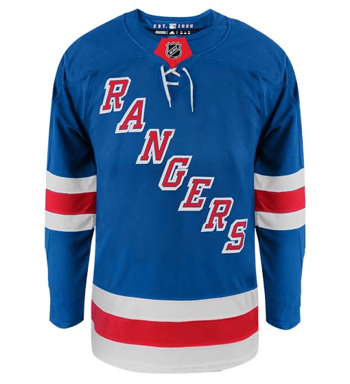 Customizable New York Rangers Adidas Primegreen Authentic NHL Hockey Jersey