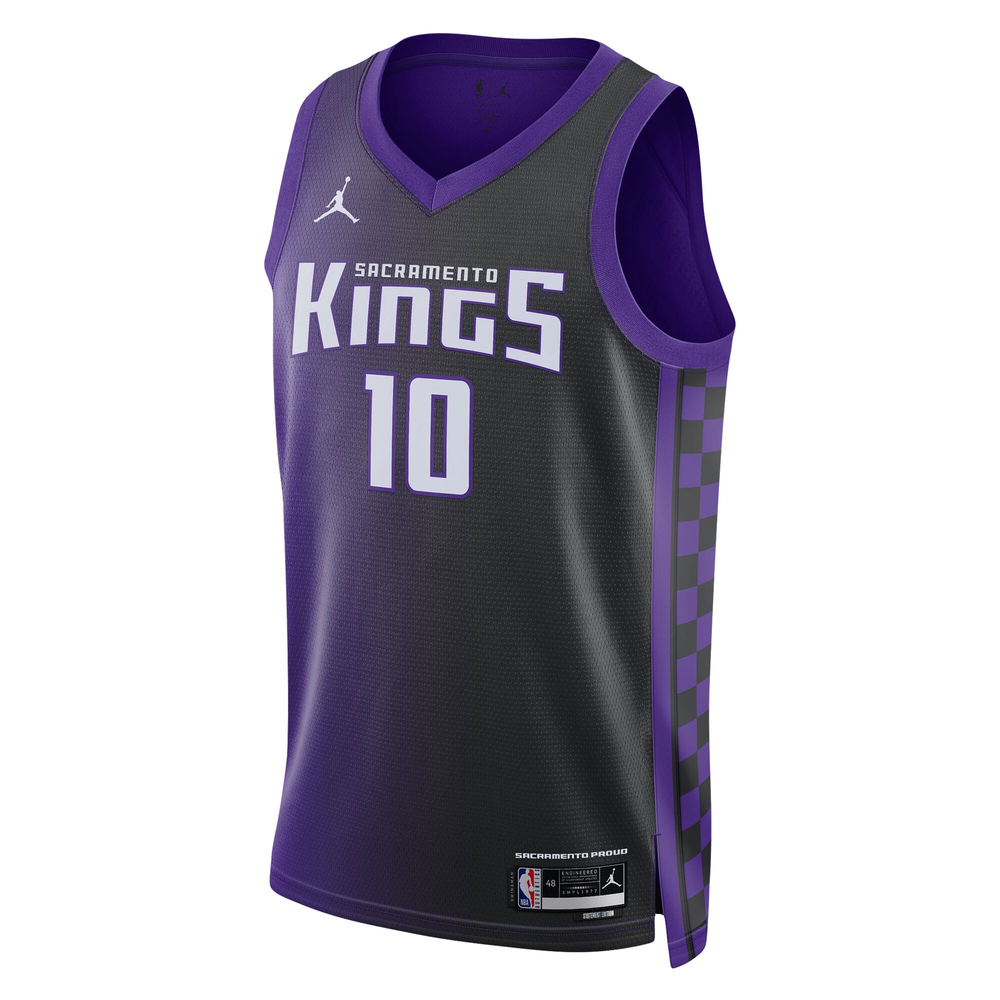 Domantas Sabonis Sacramento Kings Jordans Brand Unisex Swingman Jersey - Statement Edition - Purple