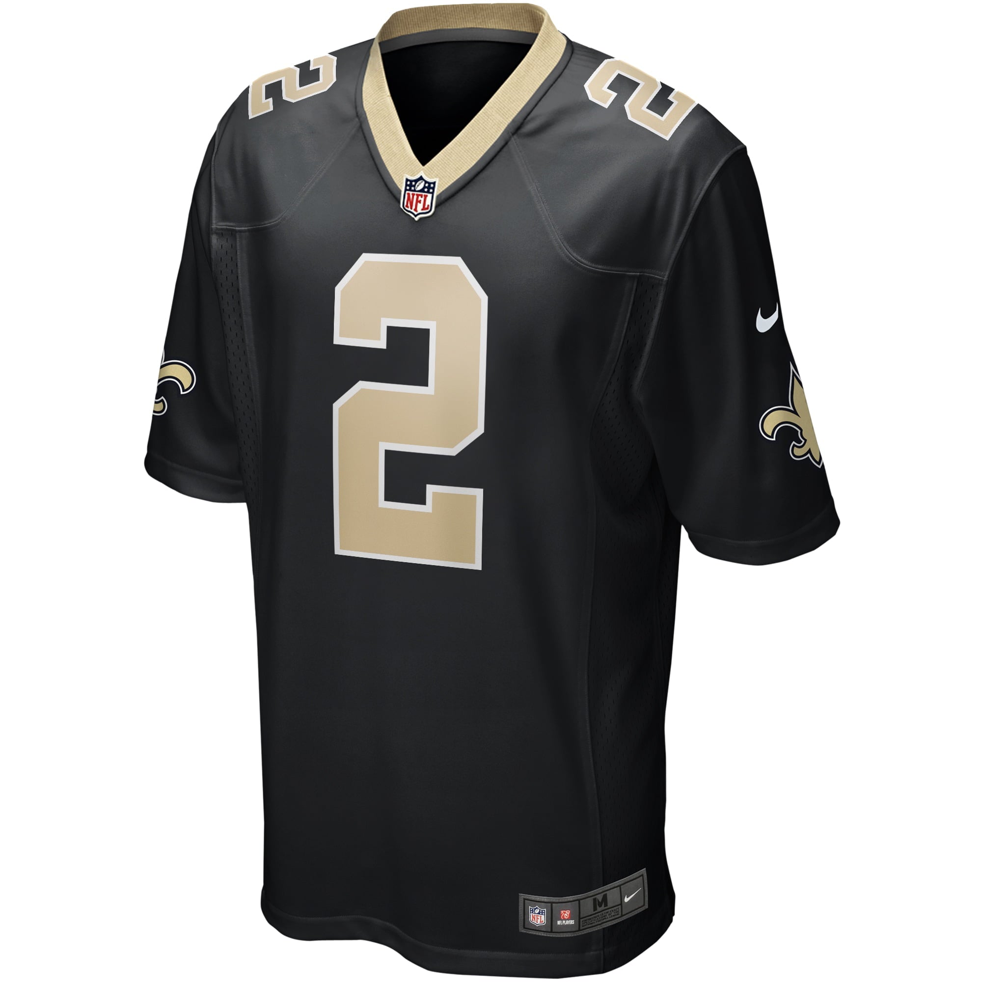 Men's Nike Jameis Winston Black New Orleans Saints Game Jersey