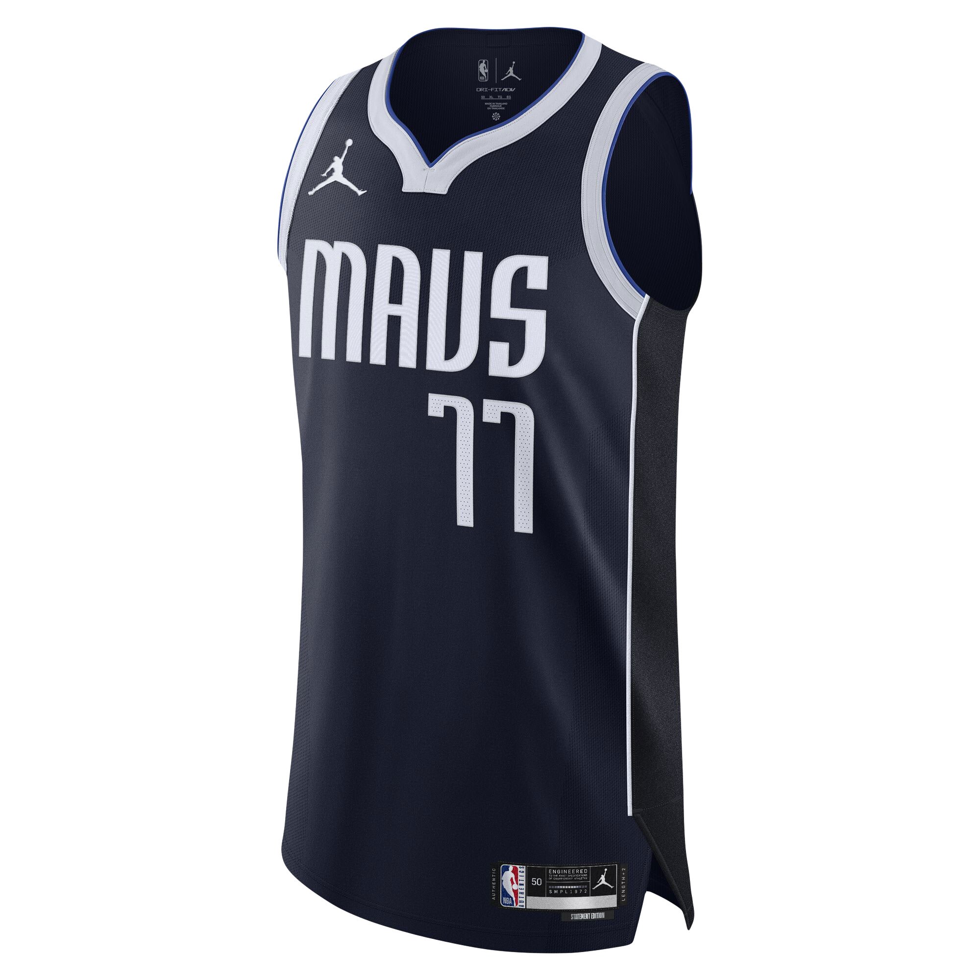 Luka Doncic Dallas Mavericks Jordans Brand Authentic Player Jersey - Statement Edition - Navy