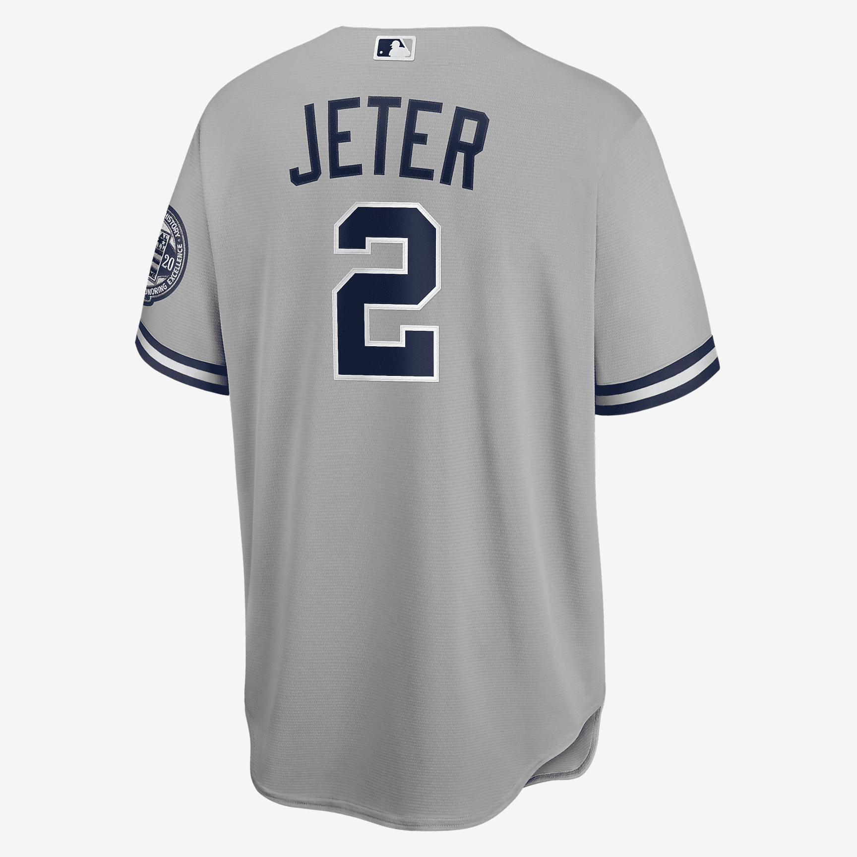 MLB New York Yankees 2020 Hall of Fame Induction (Derek Jeter) Men's Replica Baseball Jersey - Base Grey
