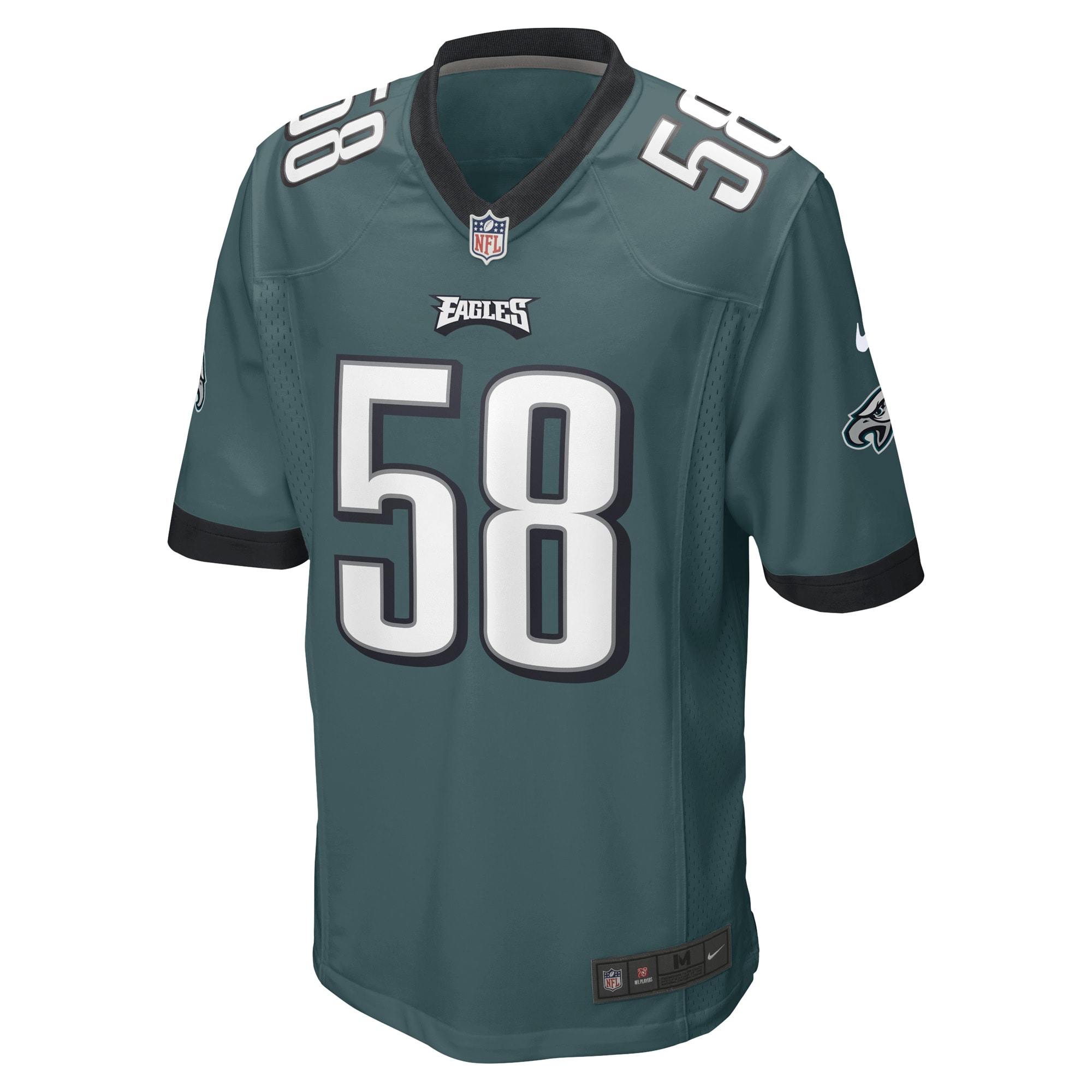 Kyron Johnson Philadelphia Eagles Nike Game Player Jersey - Midnight Green