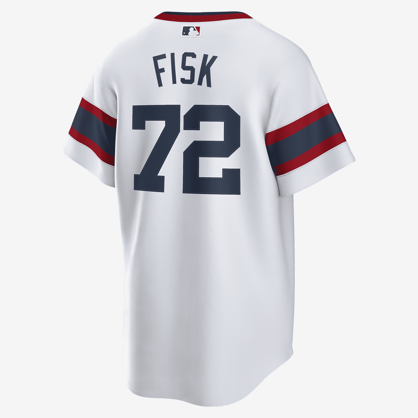 MLB Chicago White Sox (Carlton Fisk) Men's Cooperstown Baseball Jersey - White