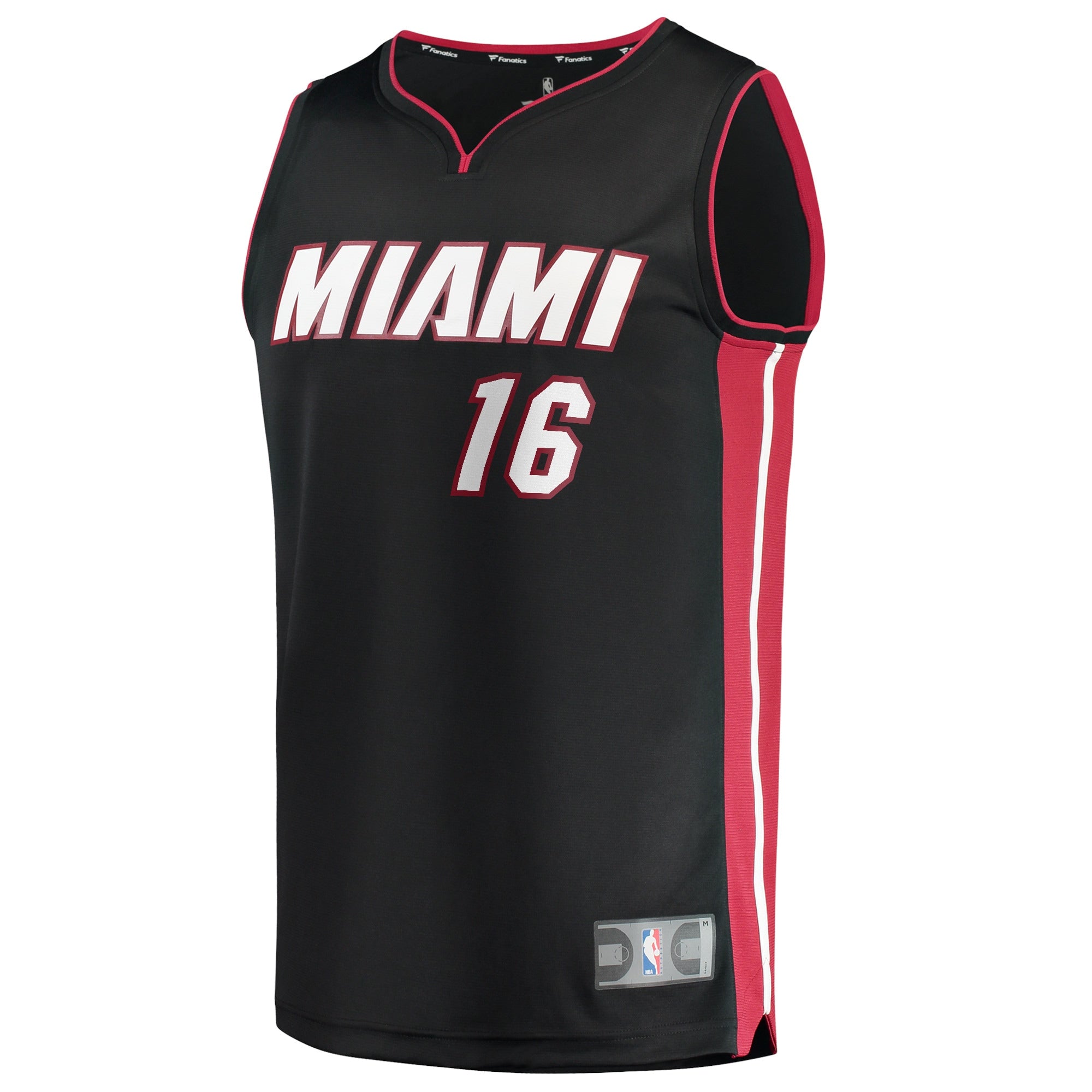 Men's Fanatics Branded Caleb Martin Black Miami Heat 2021/22 Fast Break Replica Jersey - Icon Edition