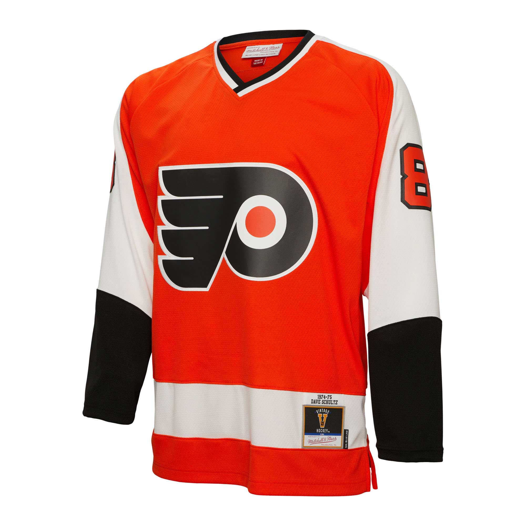 Dave Schultz Philadelphia Flyers Mitchell & Ness 1974/75  Blue Line Player Jersey - Orange