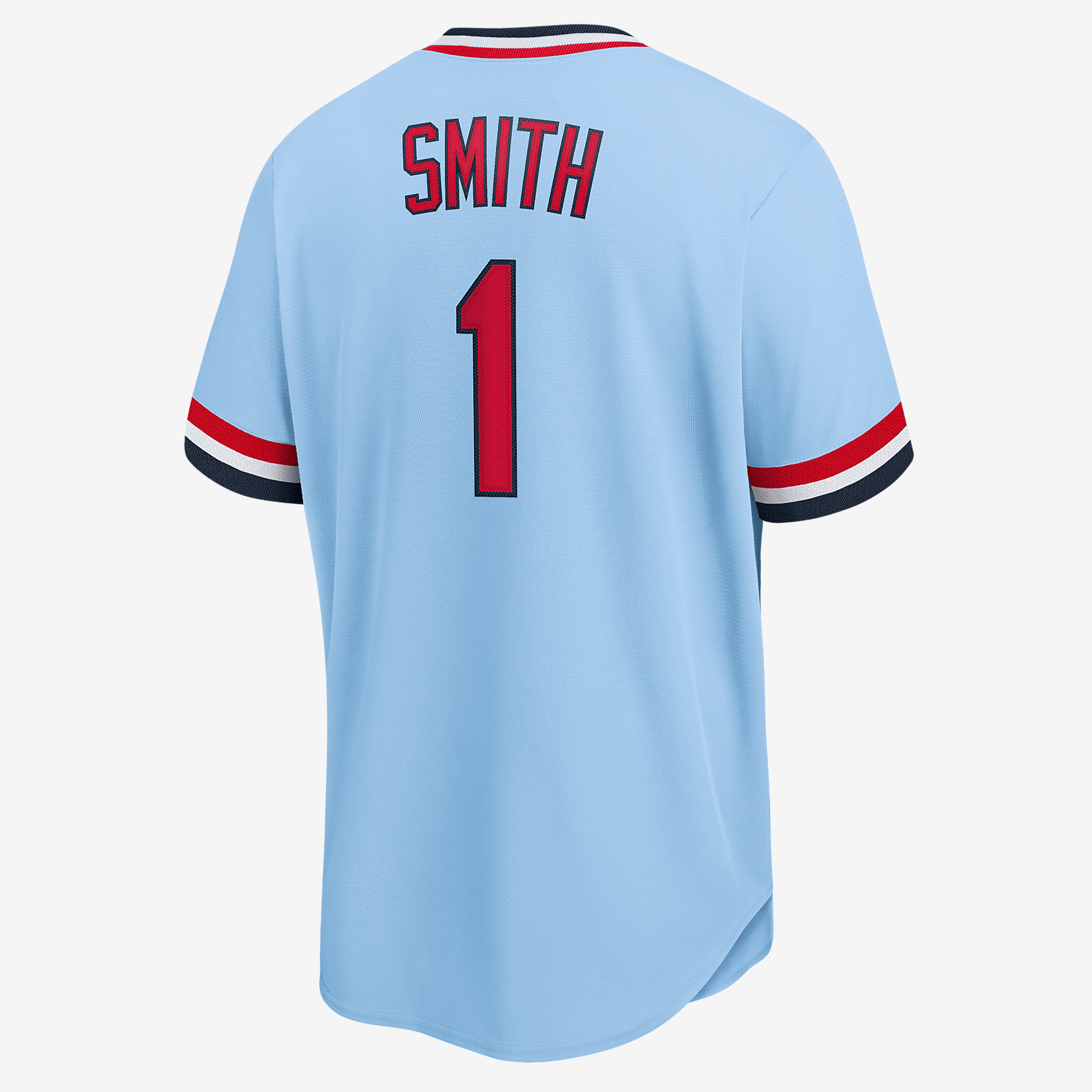 MLB St. Louis Cardinals (Ozzie Smith) Men's Cooperstown Baseball Jersey - Light Blue Heather