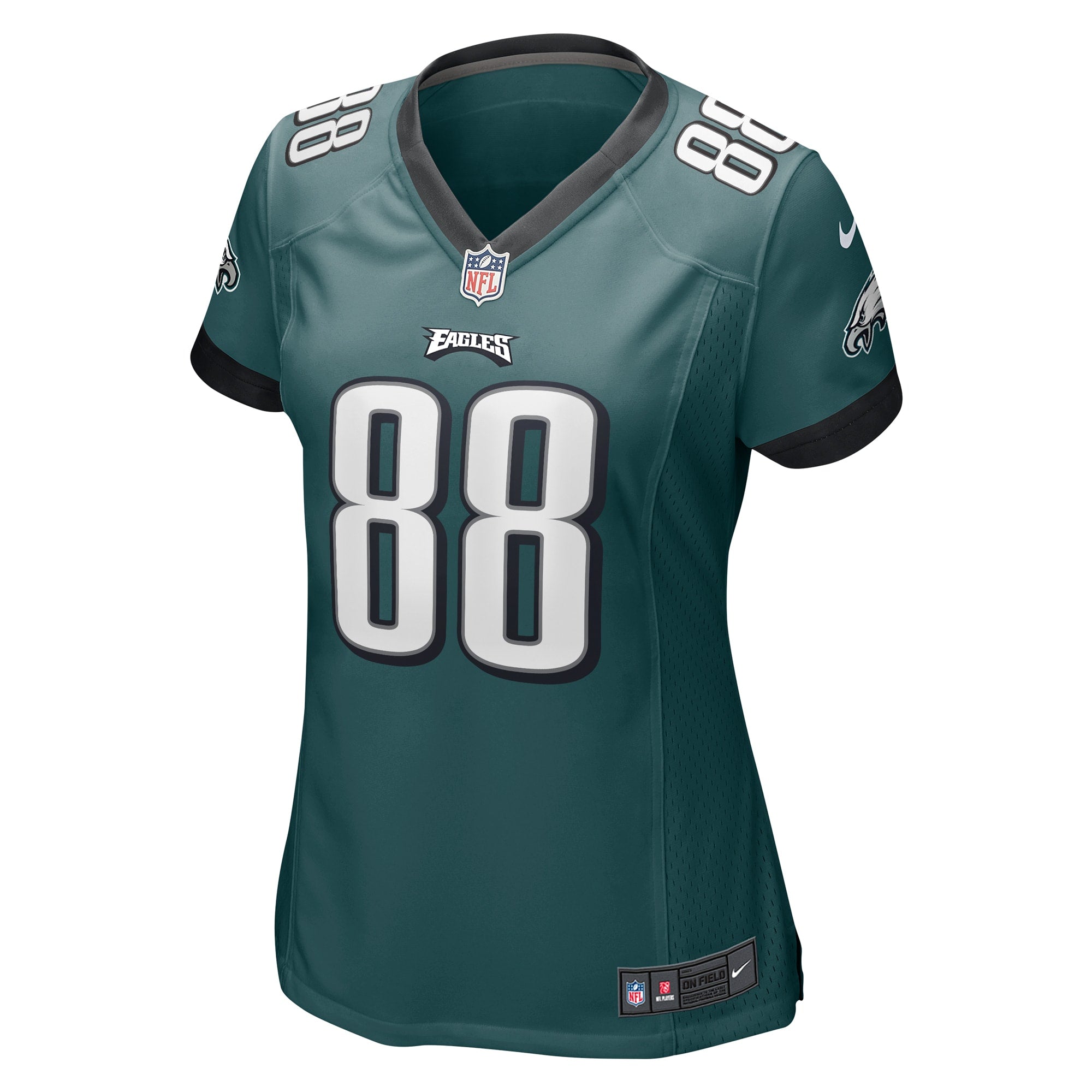 Women's Nike Dallas Goedert Midnight Green Philadelphia Eagles Game Jersey