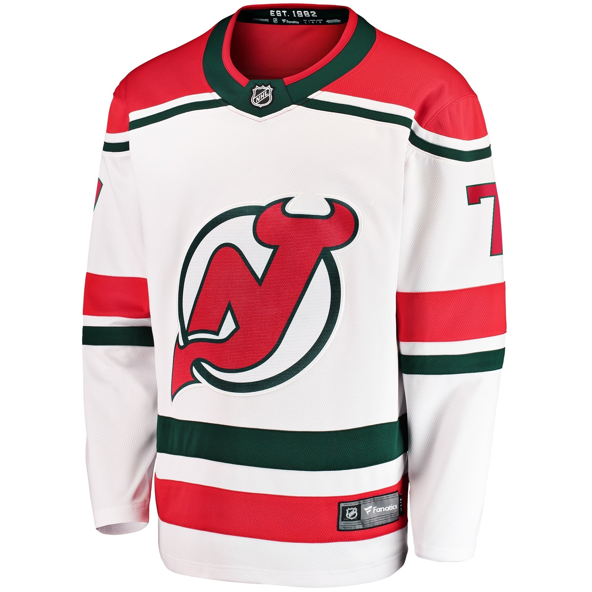 Men's Fanatics Branded Dougie Hamilton White New Jersey Devils 2022/23 Heritage Premier Breakaway Jersey
