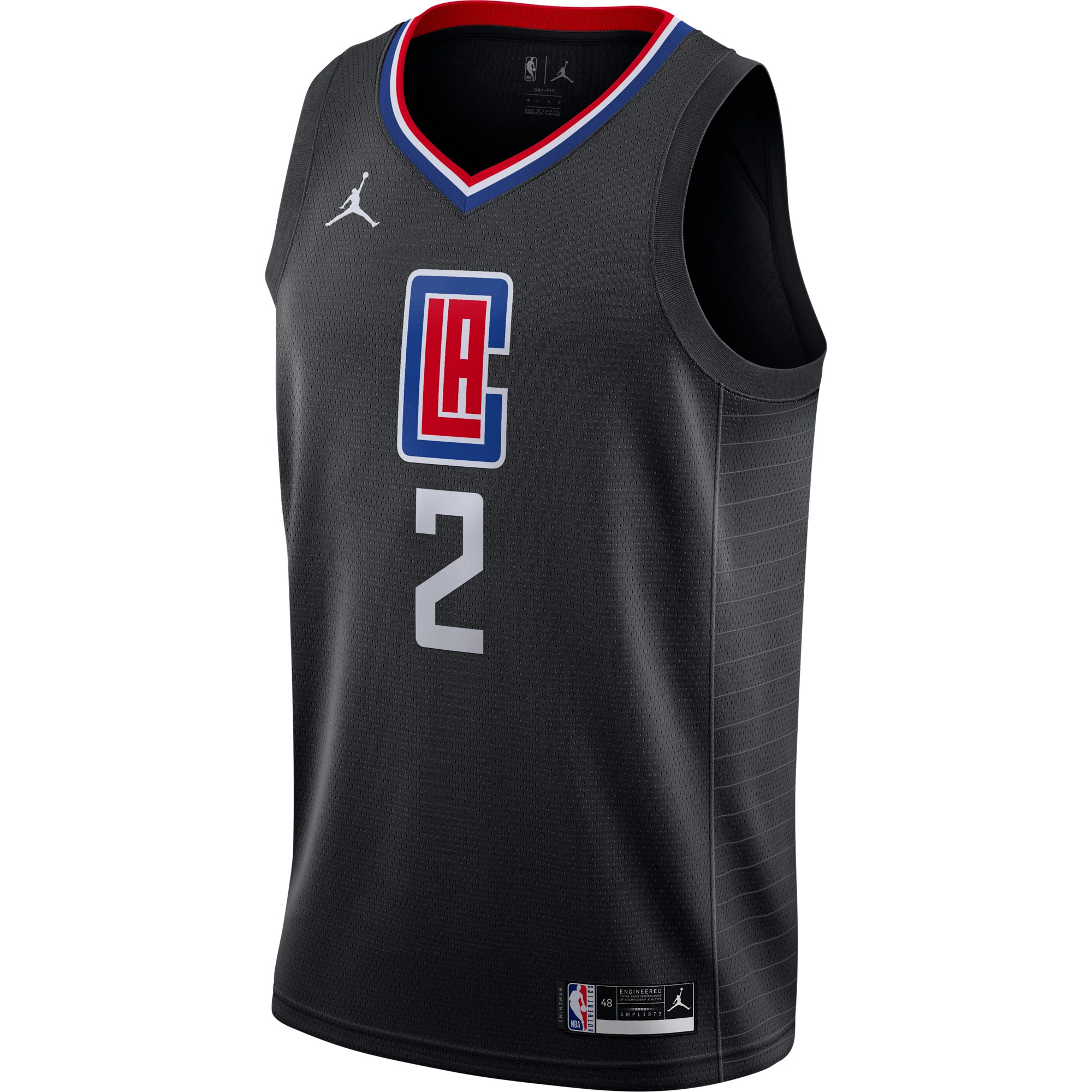 Kawhi Leonard LA Clippers Jordans Brand 2020/21 Swingman Jersey - Statement Edition - Black