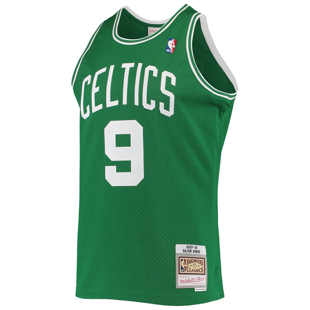 Men's Boston Celtics Rajon Rondo 2001-02 Hardwood Classics Jersey - Green