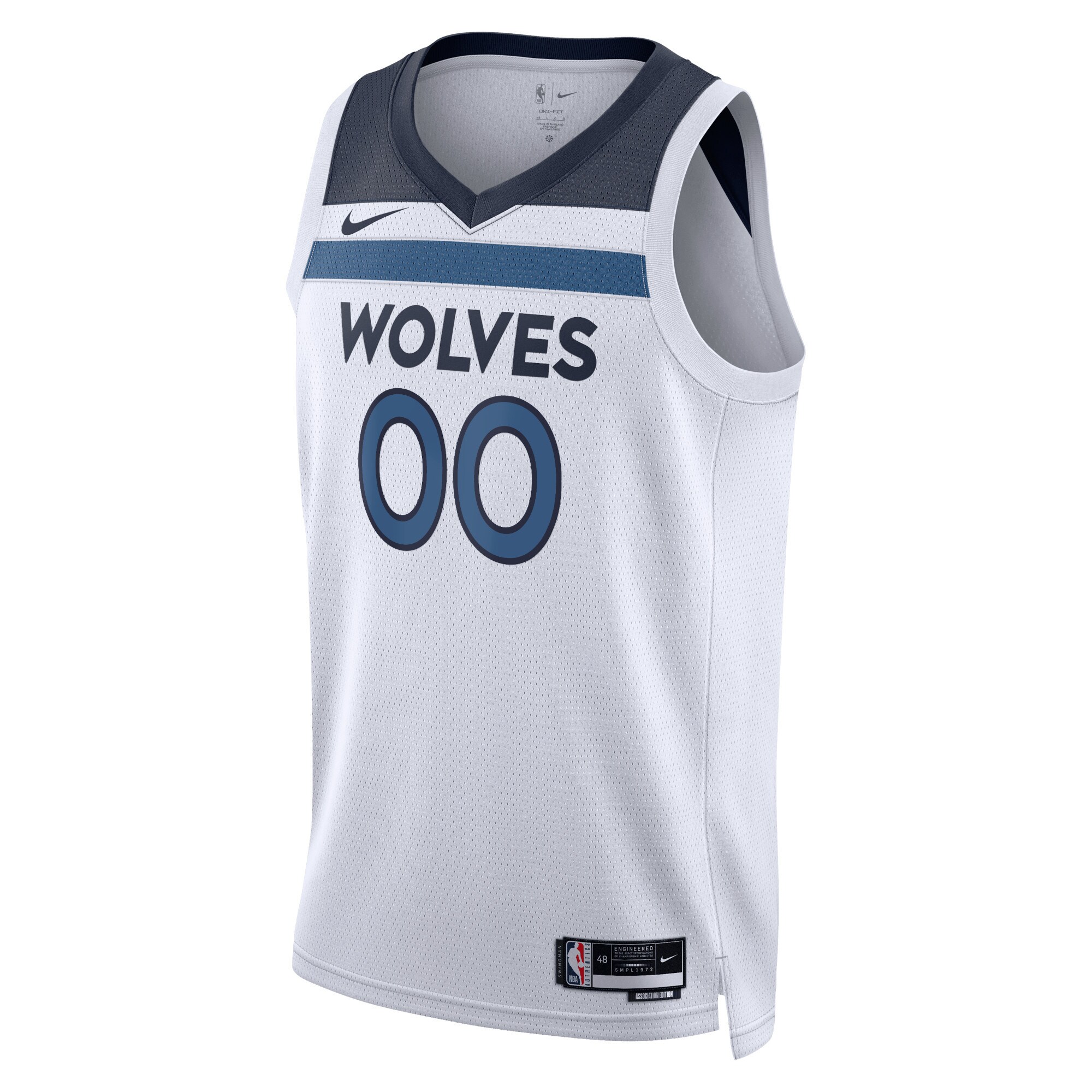 Minnesota Timberwolves Nike Unisex Swingman Custom Jersey White - Icon Edition