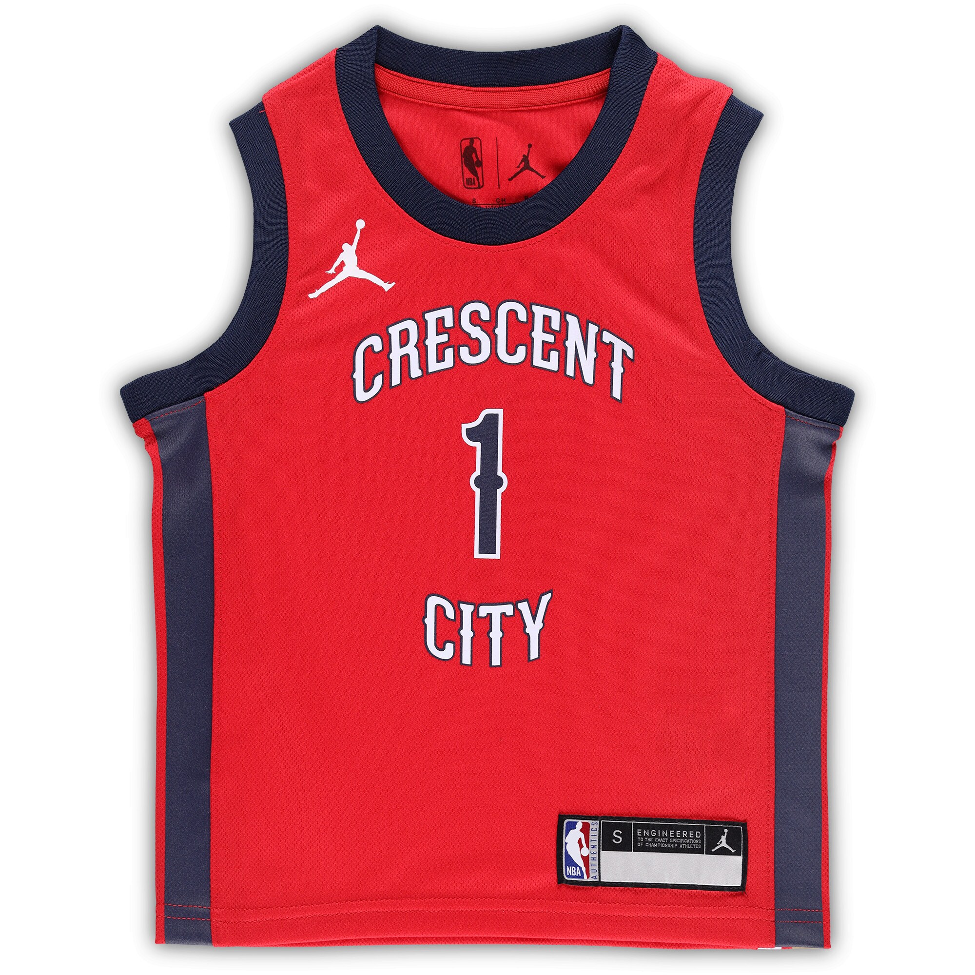 Zion Williamson New Orleans Pelicans Jordans Brand Preschool 2022/23 Replica Jersey - Statement Edition - Red