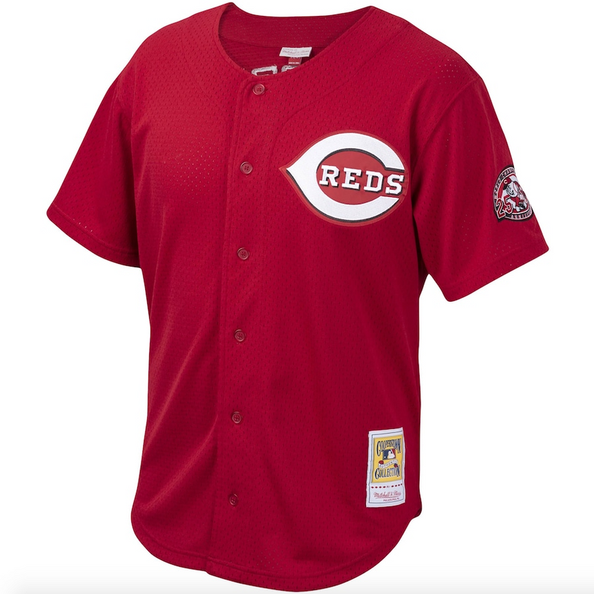 Men's Cincinnati Reds Ken Griffey Jr. Mitchell & Ness Red Cooperstown Collection Batting Practice Jersey