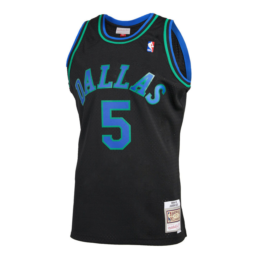 Men's Dallas Mavericks Jason Kidd Mitchell & Ness Black 1994-95 Hardwood Classics Reload 2.0 Swingman Jersey