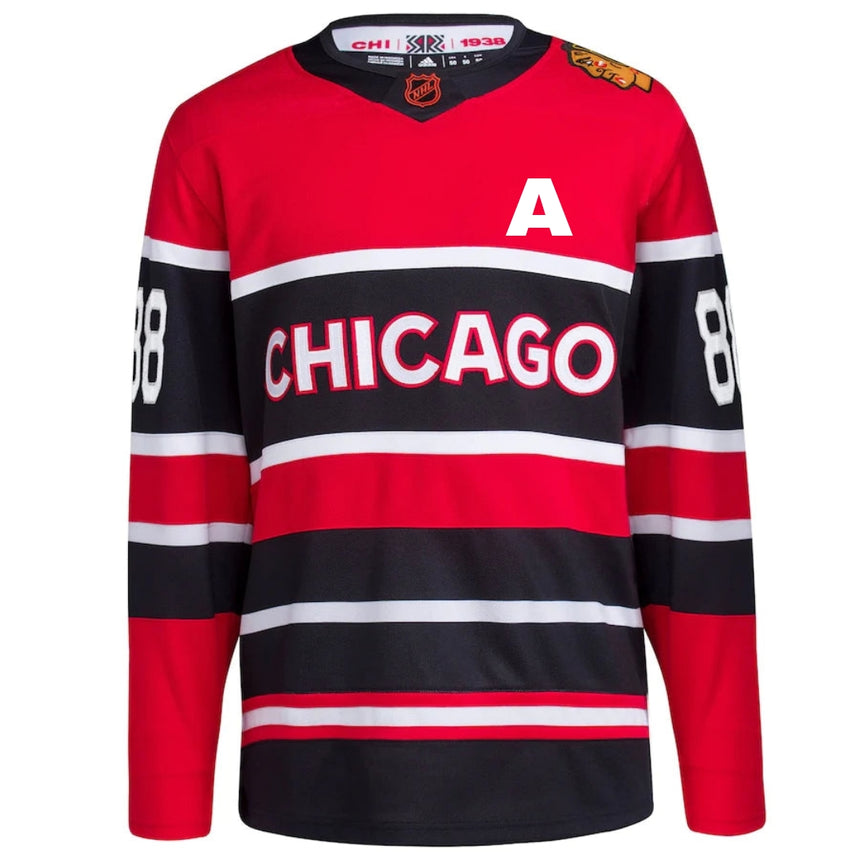 Men's Patrick Kane Chicago Blackhawks adidas Red Reverse Retro 2.0 Authentic Jersey