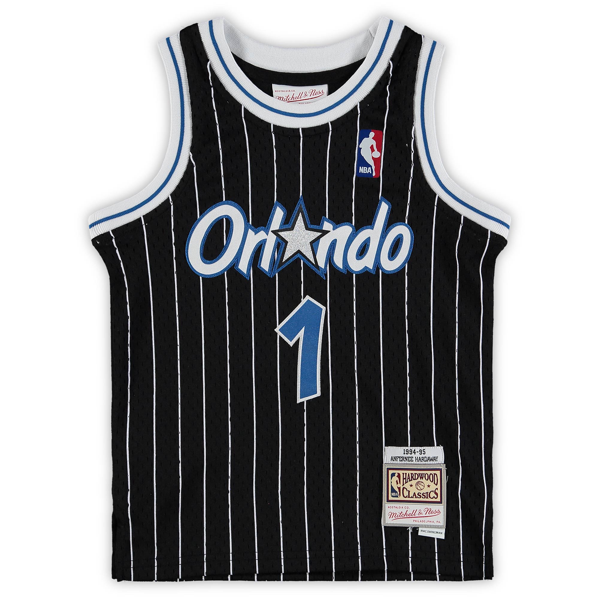 Penny Hardaway Orlando Magic Mitchell & Ness Preschool 1994-1995 Hardwood Classics Throwback Team Jersey - Black
