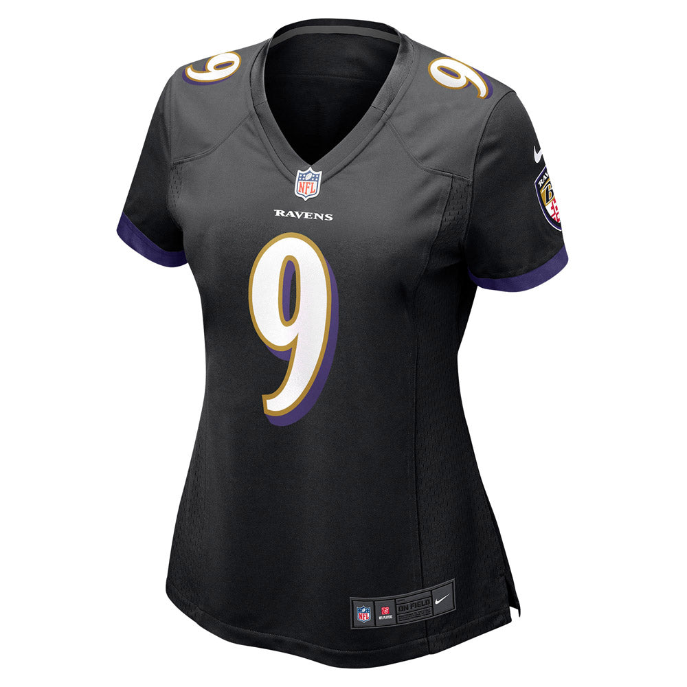 Women's Baltimore Ravens Justin Tucker Game Jersey Black