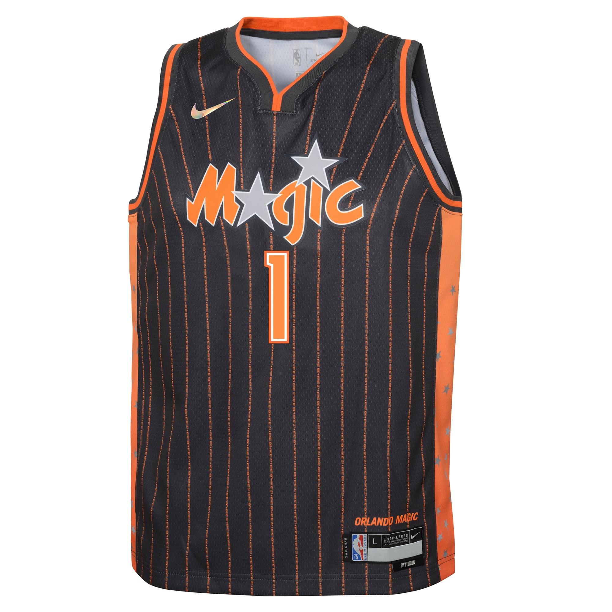 Jonathan Isaac Orlando Magic Nike Youth 2021/22 Swingman Jersey - City Edition - Anthracite