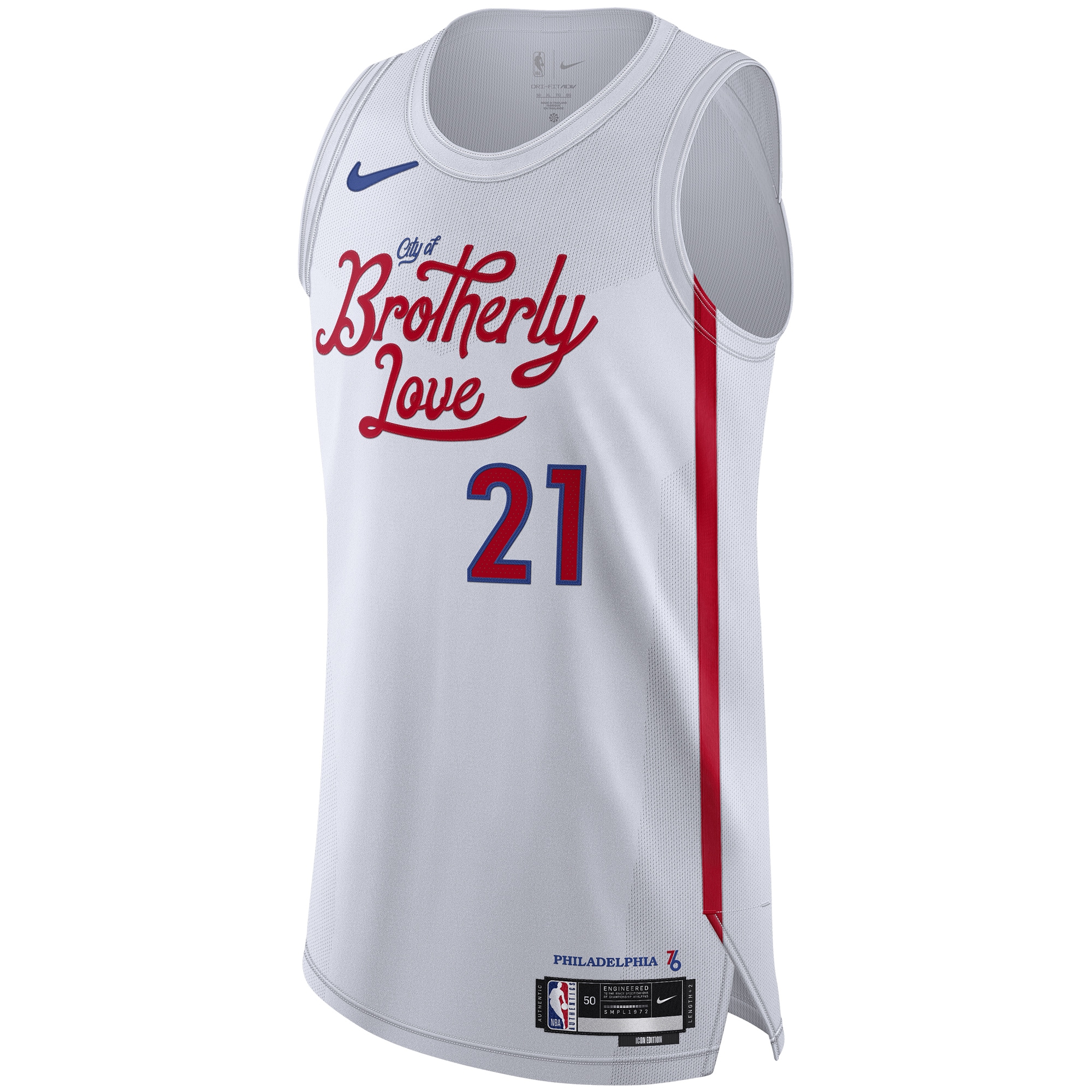 Joel Embiid Philadelphia 76ers Nike 2022/23 Authentic Jersey - City Edition - White
