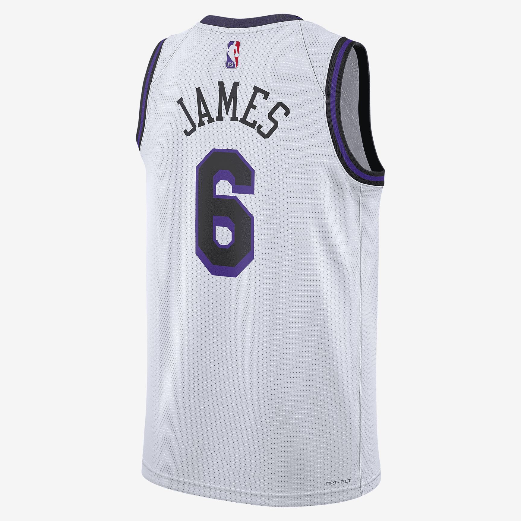 LeBron James Los Angeles Lakers City Edition Nike Dri-FIT NBA Swingman Jersey - White