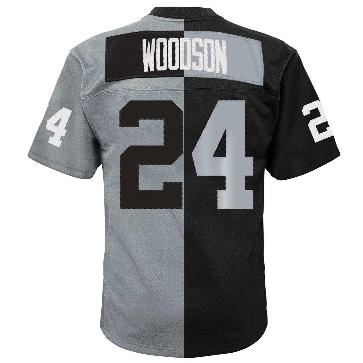 Boys' Grade School Charles Woodson Mitchell & Ness Raiders Split Legacy Jersey - Black