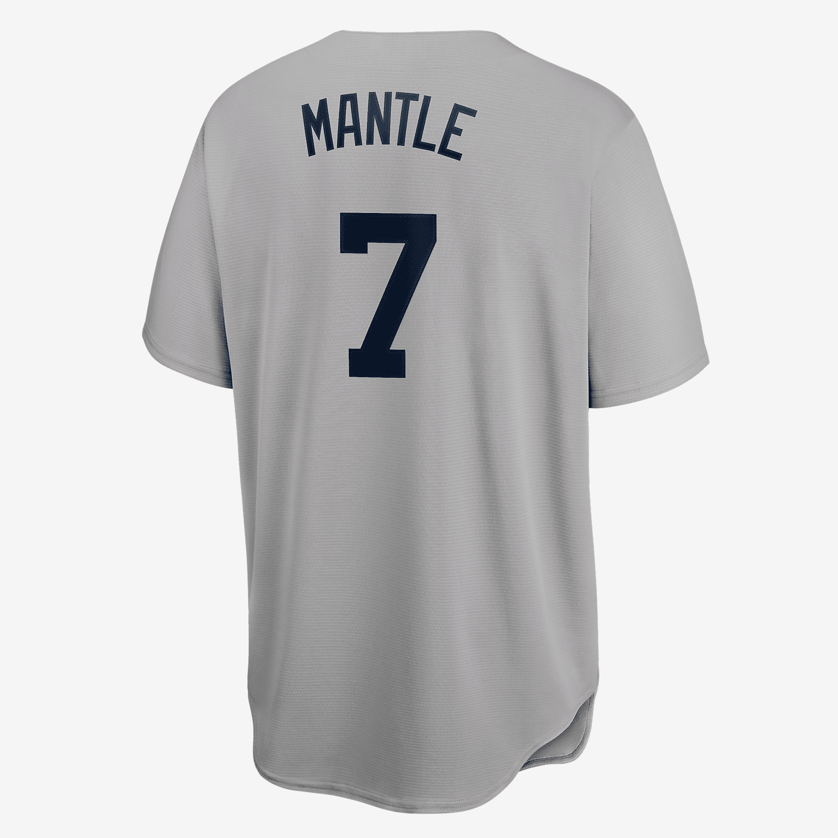 MLB New York Yankees (Mickey Mantle) Men's Cooperstown Baseball Jersey - Base Grey
