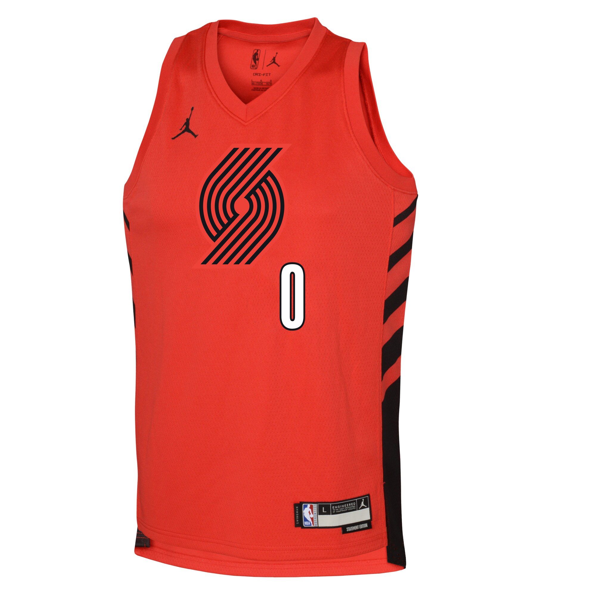 Damian Lillard Portland Trail Blazers Jordans Brand Youth Swingman Jersey - Statement Edition - Red
