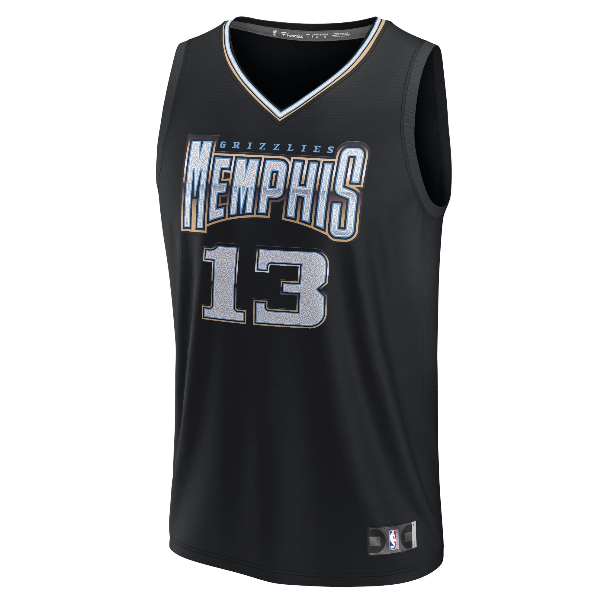 Men's Fanatics Branded Jaren Jackson Jr. Black Memphis Grizzlies 2022/23 Fastbreak Jersey - City Edition